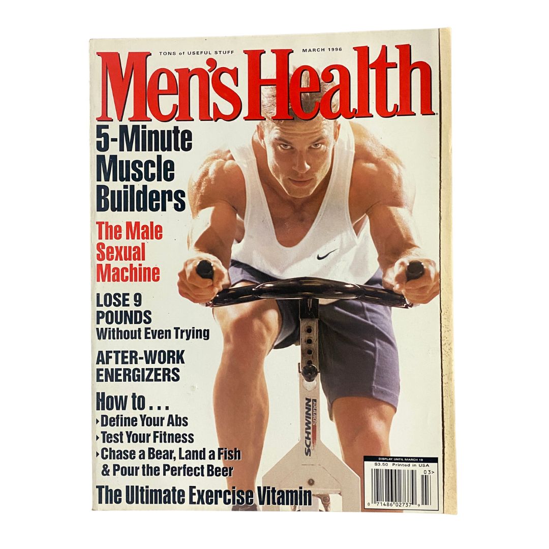 Men's Health Magazine March 1996 Jim Buol Cover No Label VG