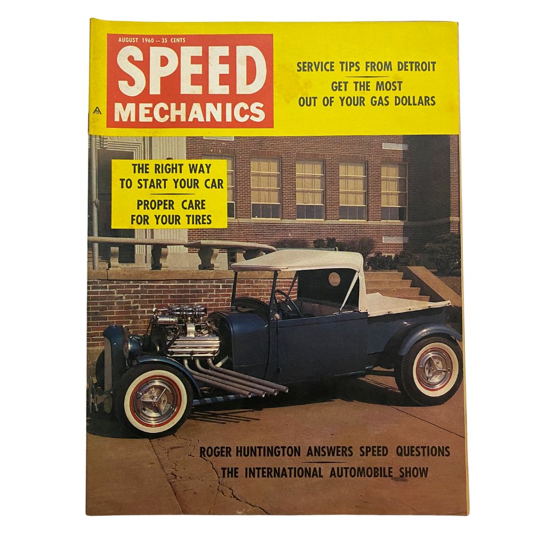 VTG Speed Mechanics Magazine August 1960 International Automobile Show No Label