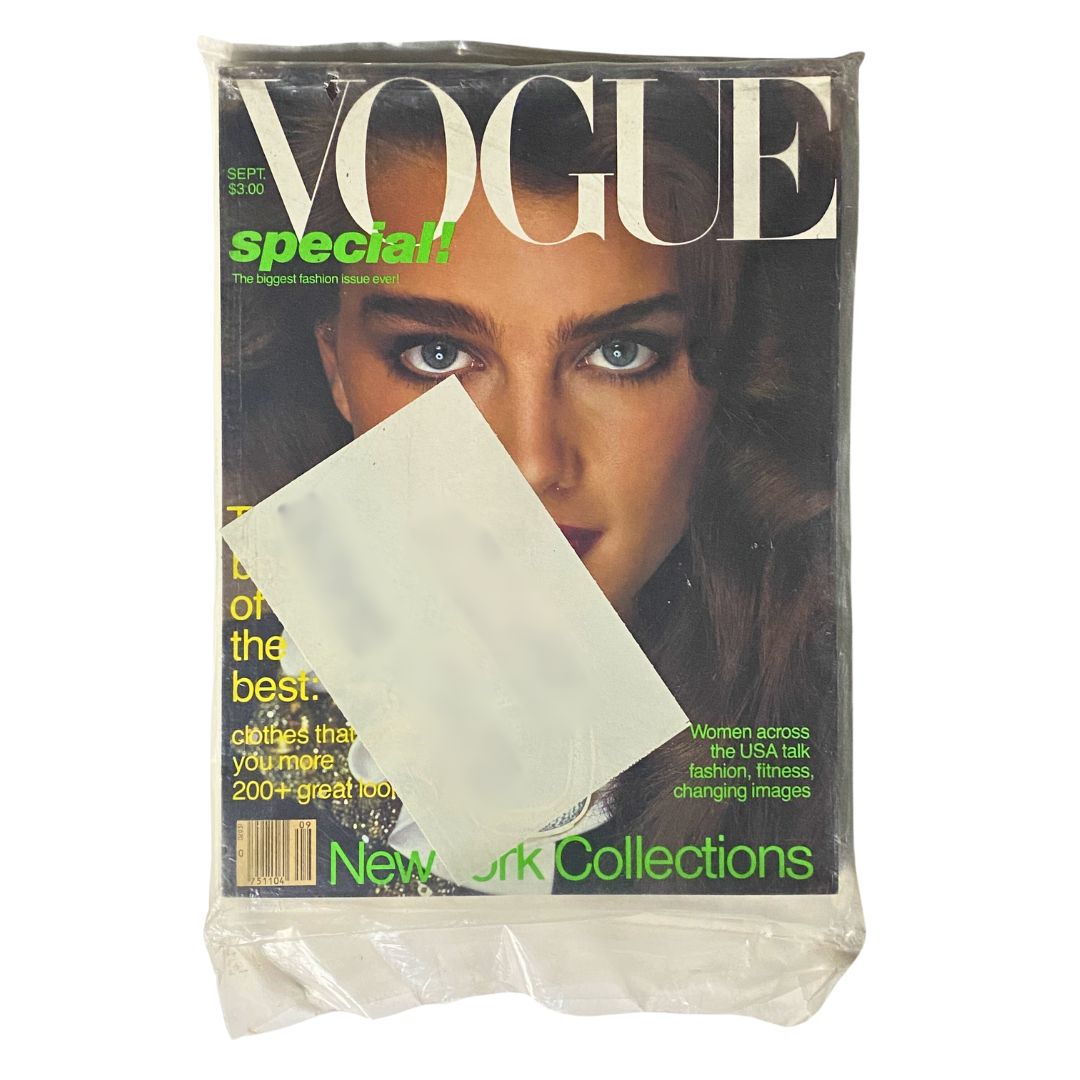 VTG Vogue Magazine September 1981 Brooke Shields Cover New / Sealed