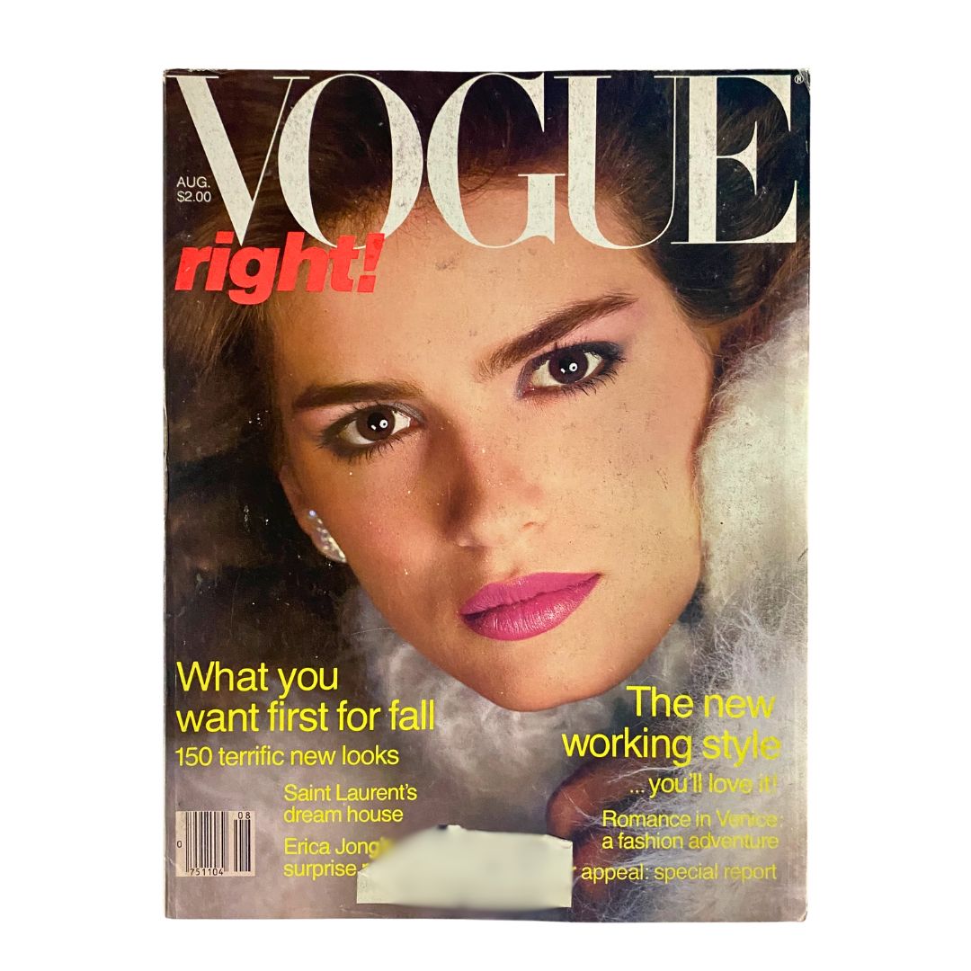 VTG Vogue Magazine August 1980 Gia Carangi by Richard Avedon