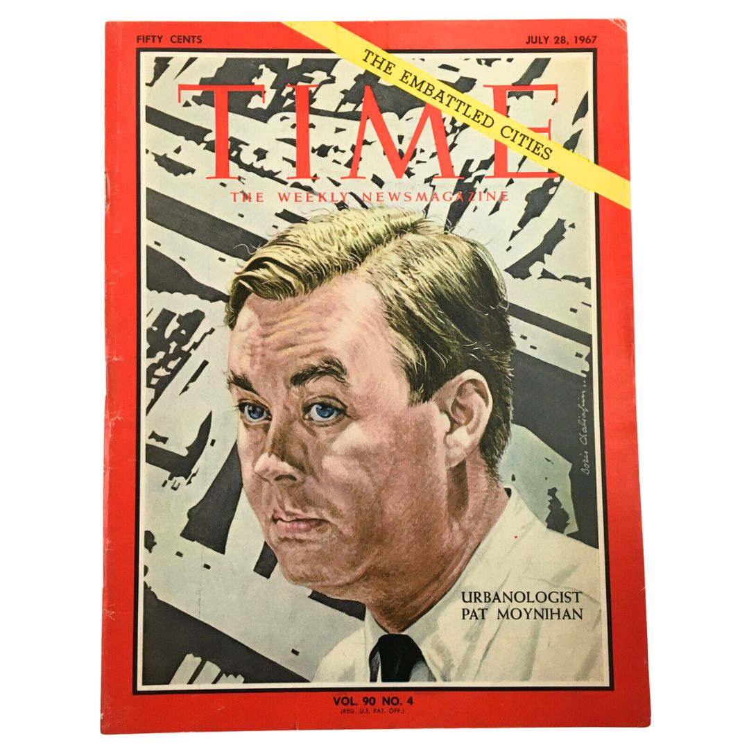 VTG Time Magazine July 28 1967 Vol. 90 No. 4 Pat Moynihan No Label