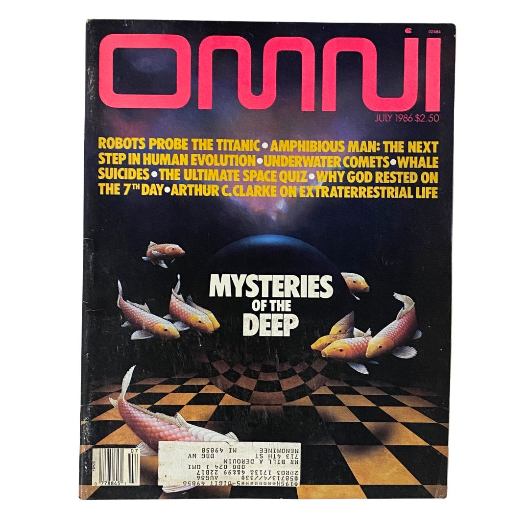 VTG Omni Magazine July 1986 Mysteries of The Deep & Robots Probe The Titanic