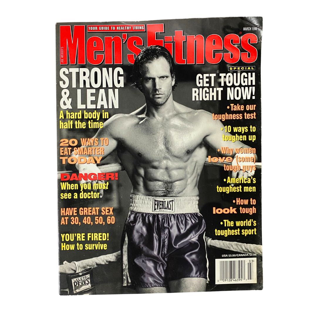 Men's Fitness Magazine March 1999 Doug Larson Cover No Label