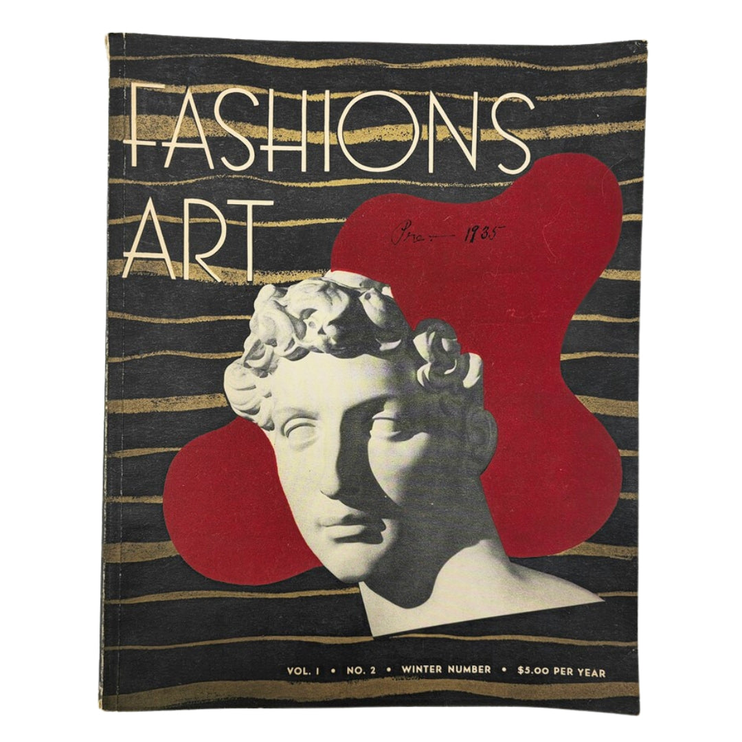 VTG Fashions Art Magazine Winter 1935 Vol 1 No. 2 New Fabrics from France