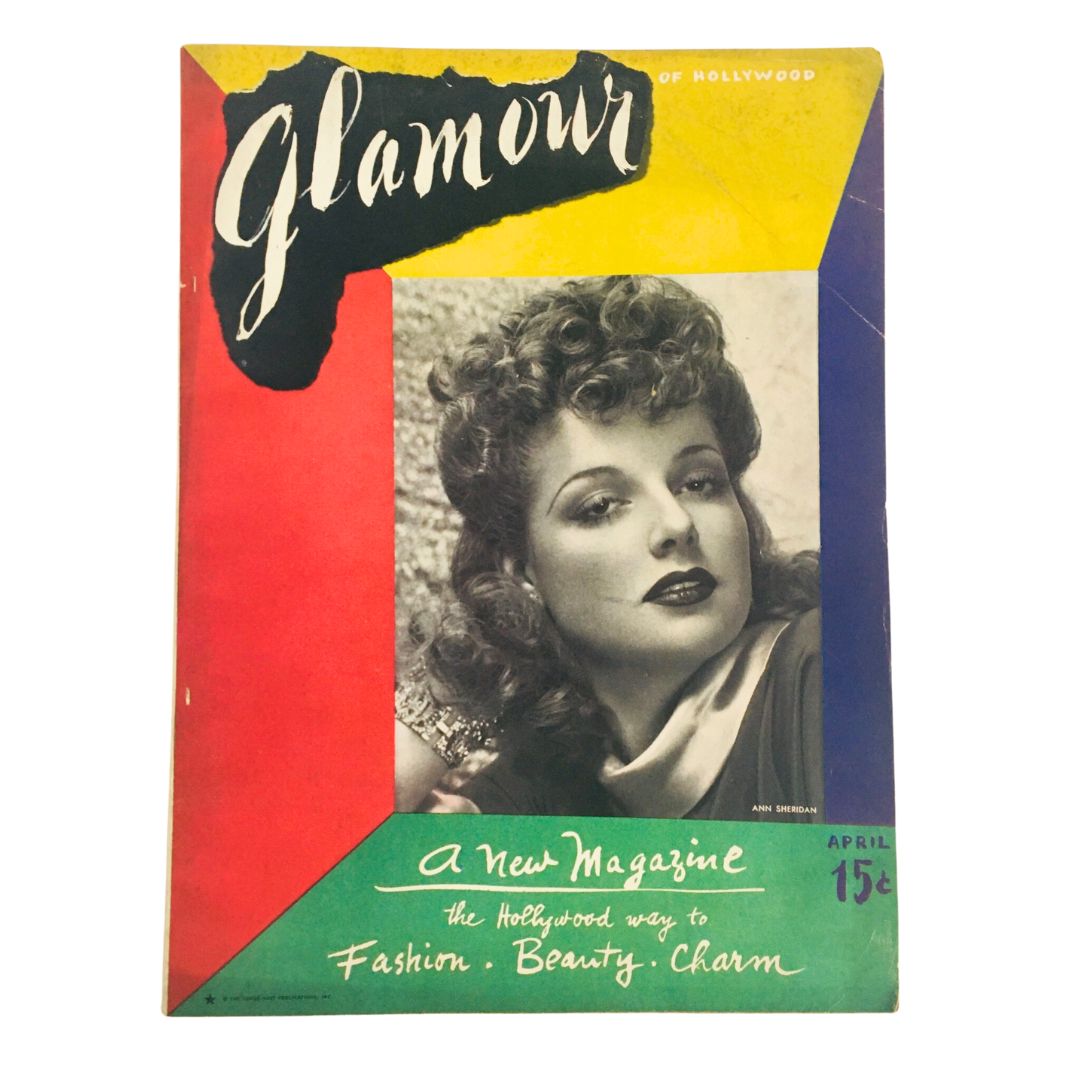 Cover of Glamour of Hollywood Magazine, April 1939, featuring Ann Sheridan