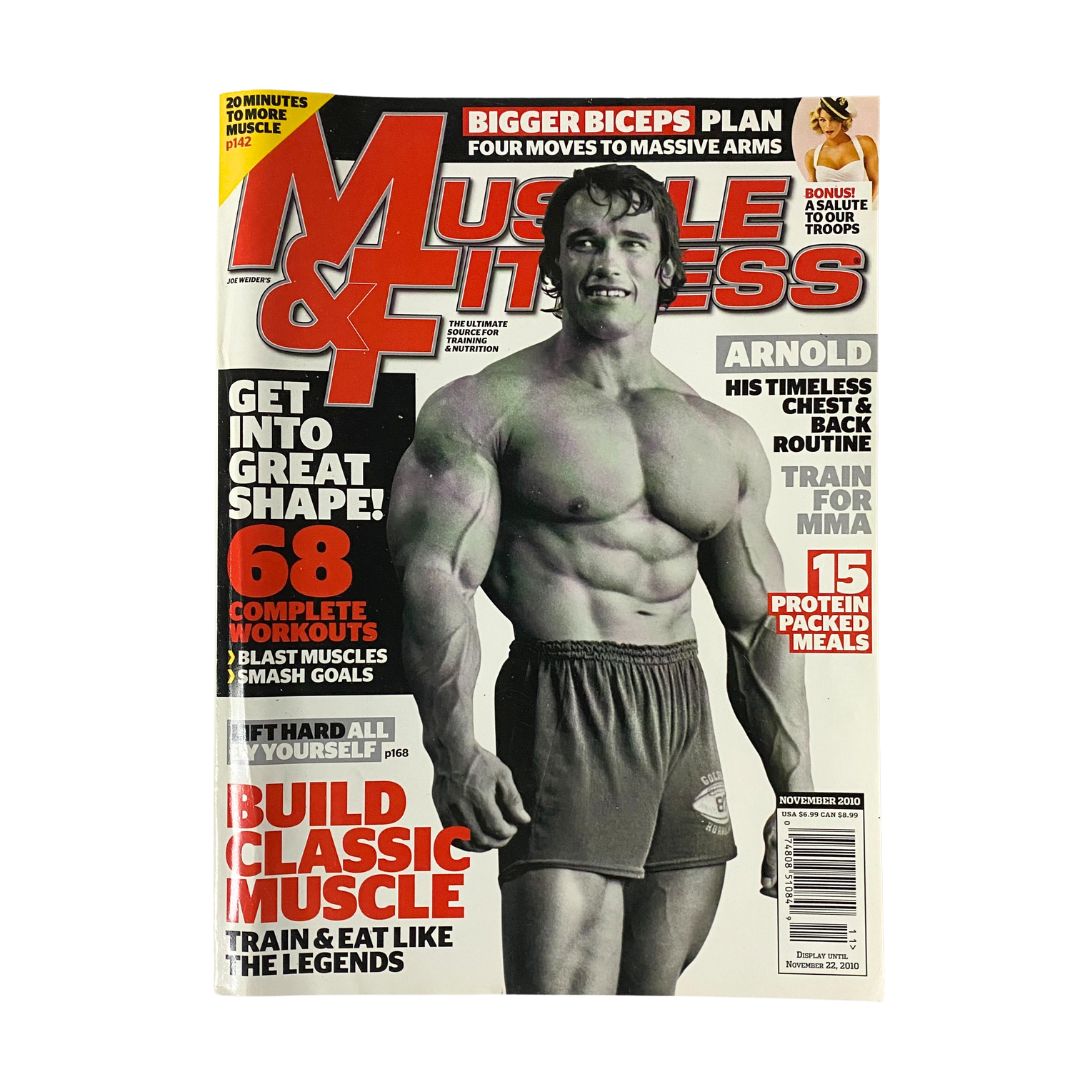 Muscle & Fitness Magazine November 2010 Arnold Schwarzenegger Cover No Label