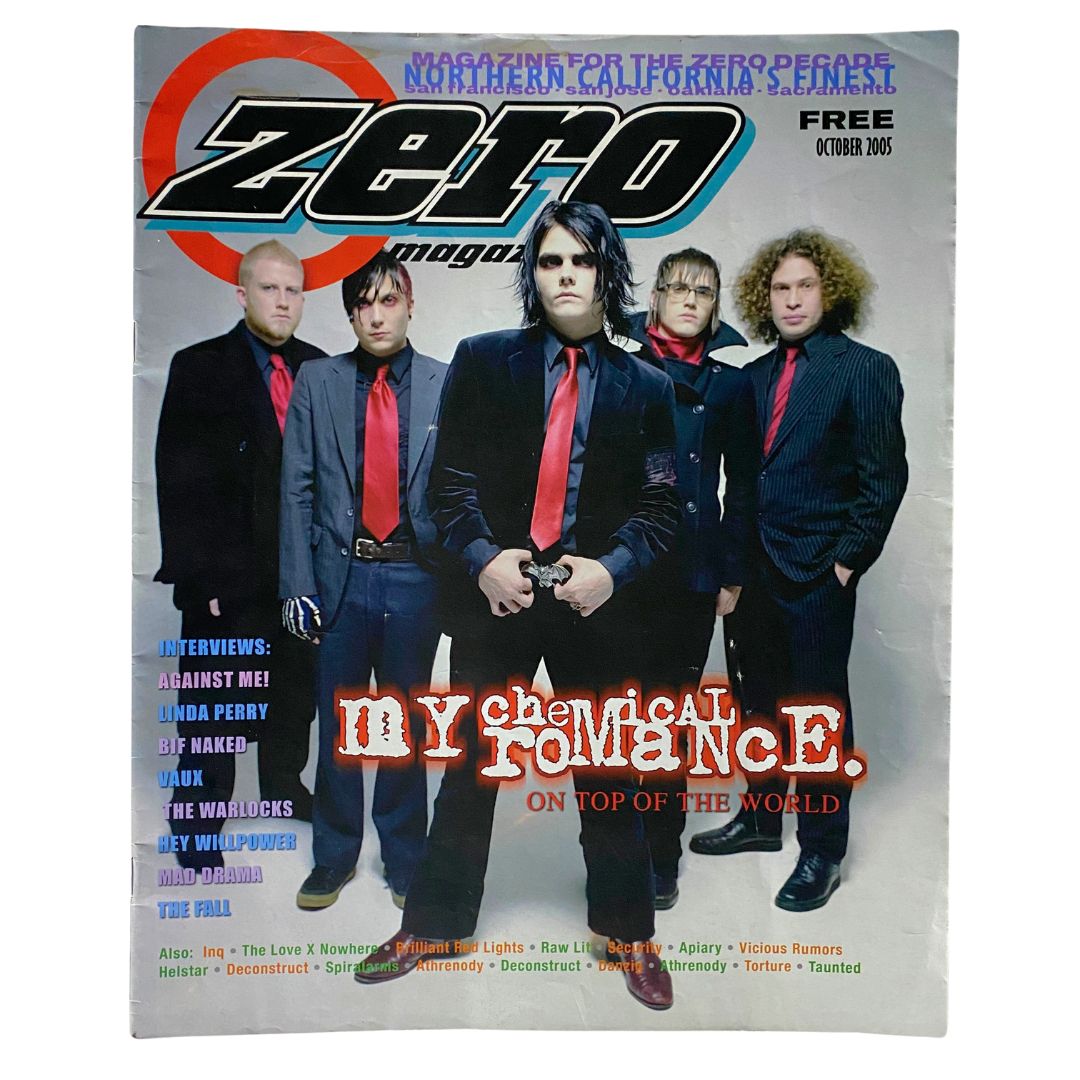 Zero Magazine October 2005 My Chemical Romance On Top of The World No Label