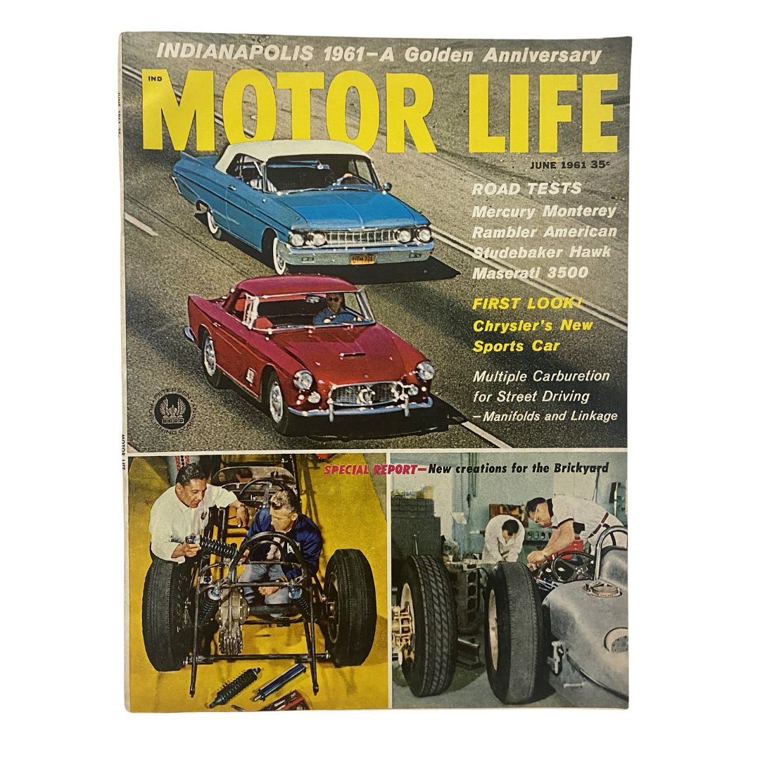 VTG Motor Life Magazine June 1961 Vol 10 No. 11 Driver Paul Russo No Label