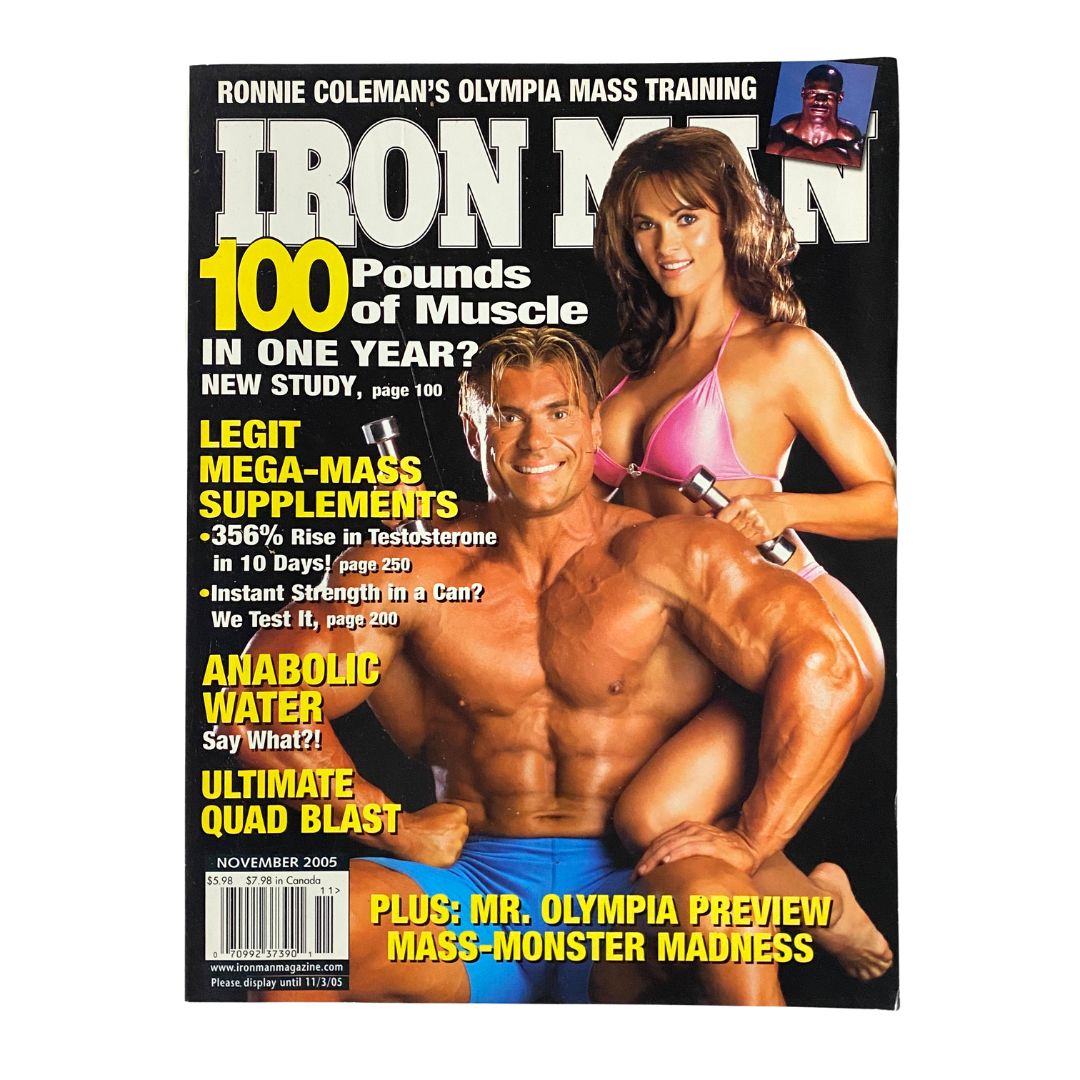 Iron Man Magazine November 2005 Berry Kabov, Karen McDougal Cover No Label