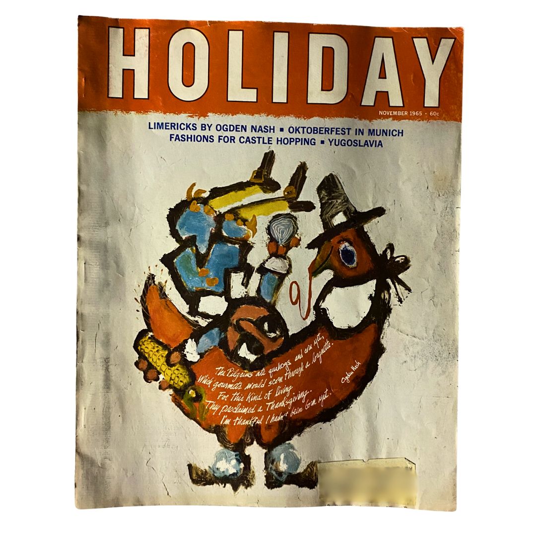 VTG Holiday Magazine November 1965 Vol 38 No. 5 Behold The Turkey