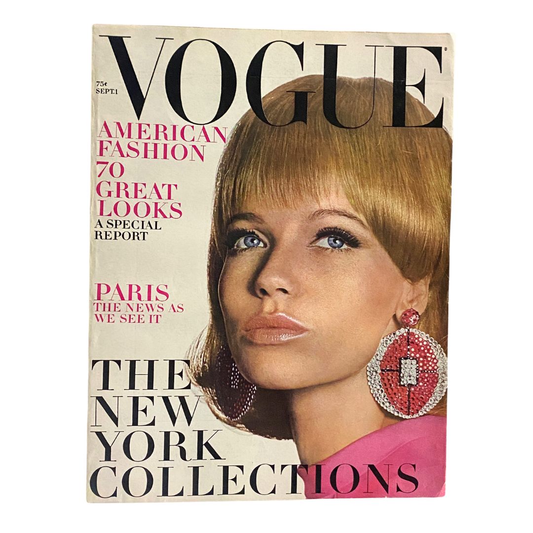 VTG Vogue Magazine September 1 1966 Veruschka von Lehndorff No Label