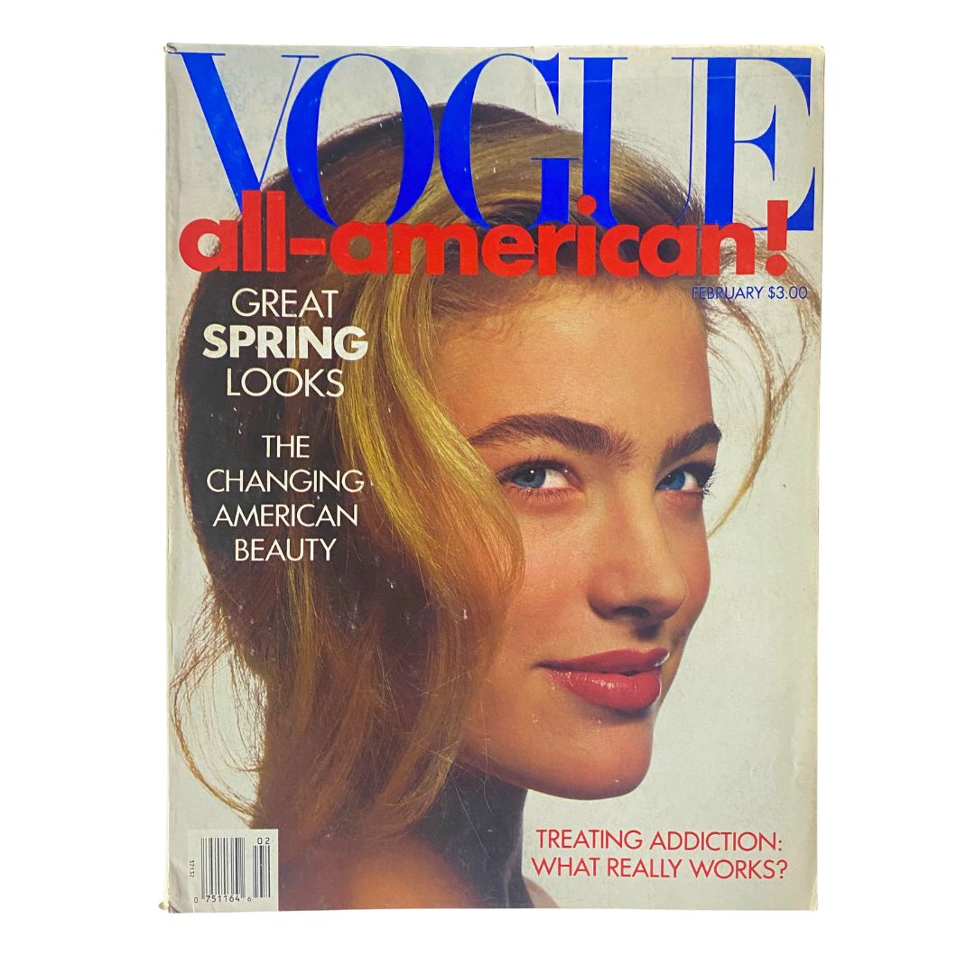 VTG Vogue Magazine February 1989 Elaine Irwin by Irving Penn No Label