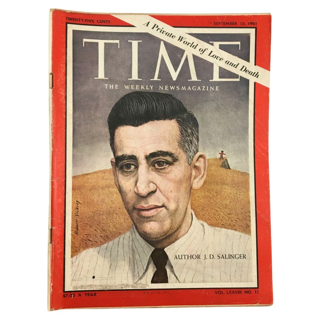 Time Magazine September 15 1961 Vol. 78 No. 11 Author J.D. Salinger