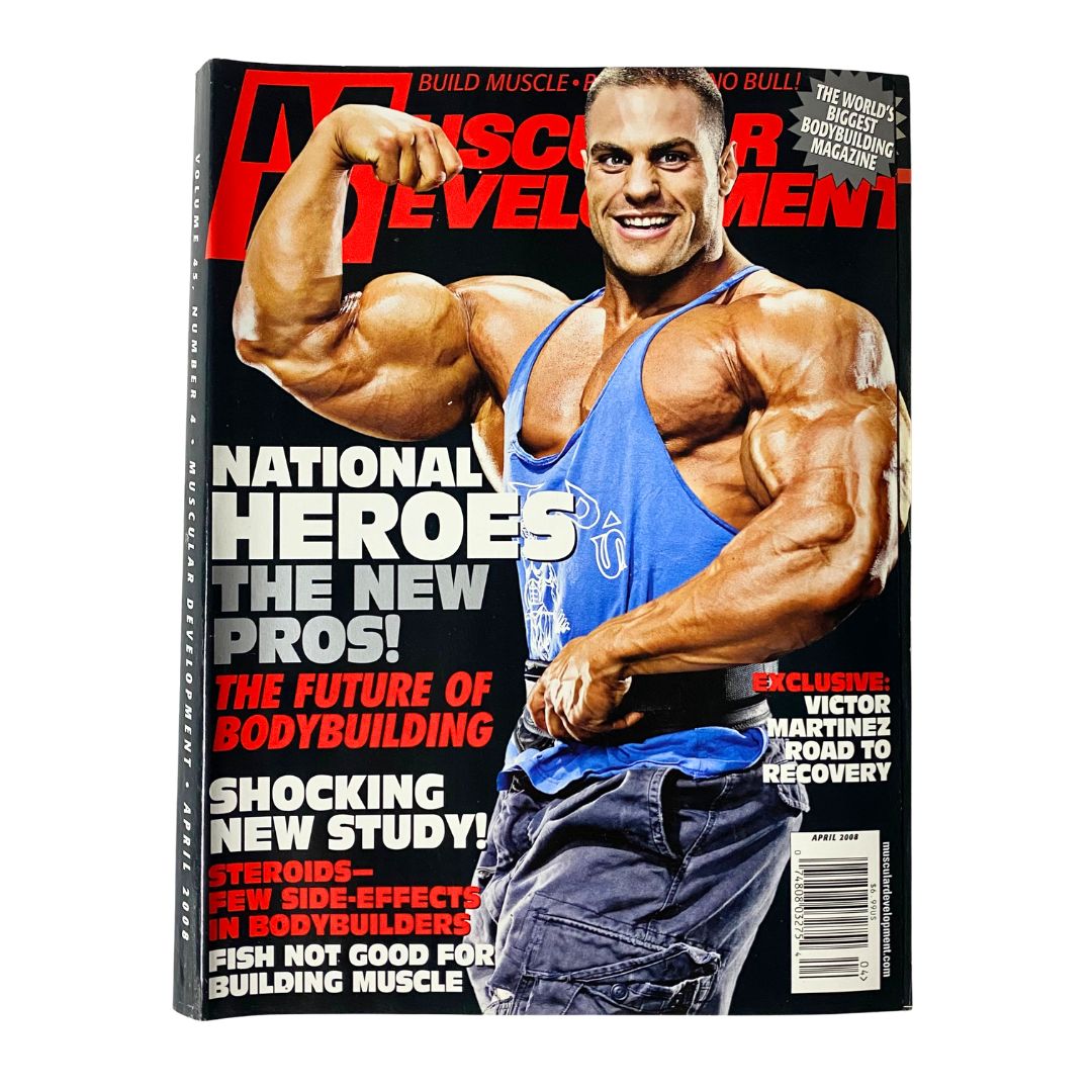 Muscular Development Magazine April 2008 Evan Centopani Cover No Label