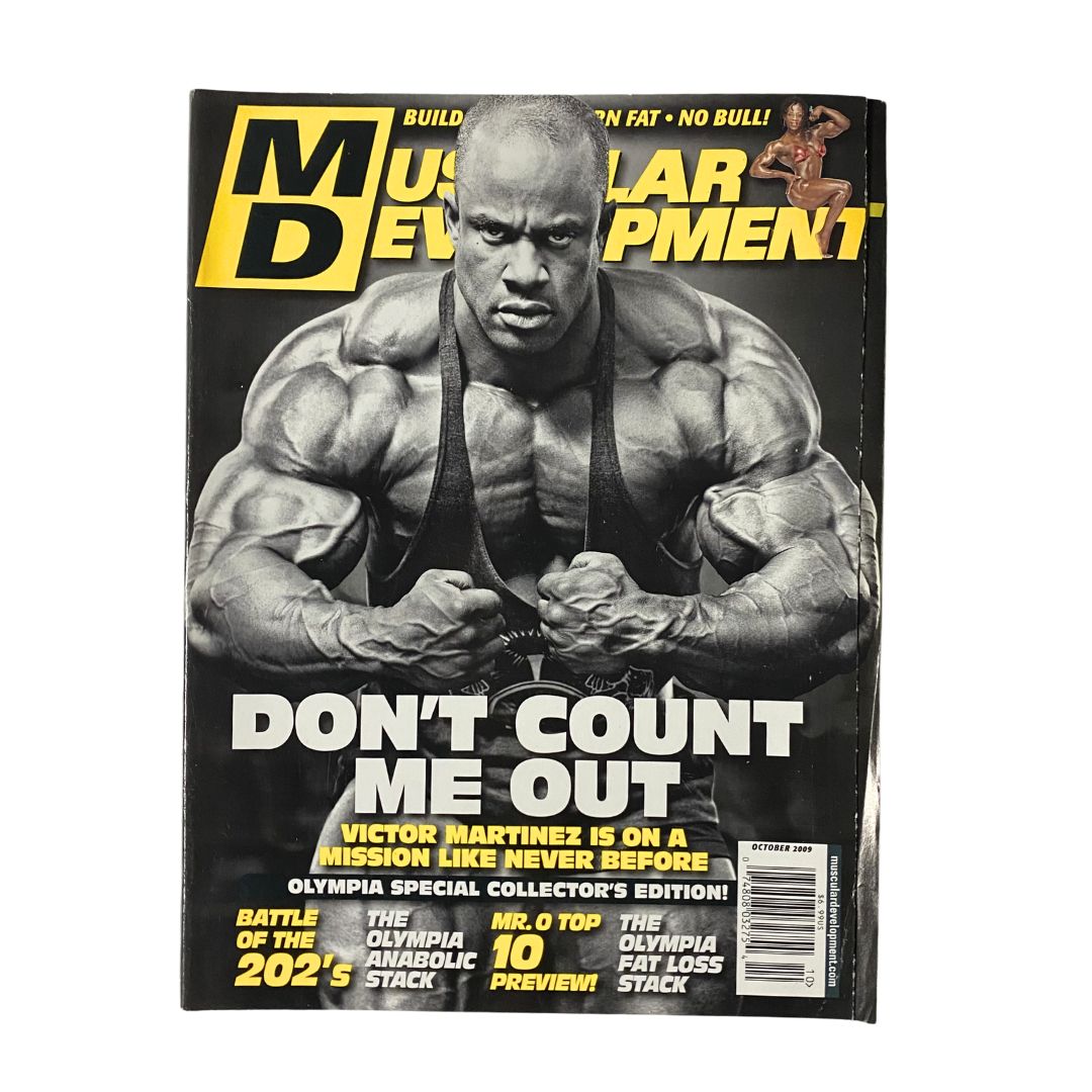 Muscular Development Magazine October 2009 Victor Martinez Cover No Label