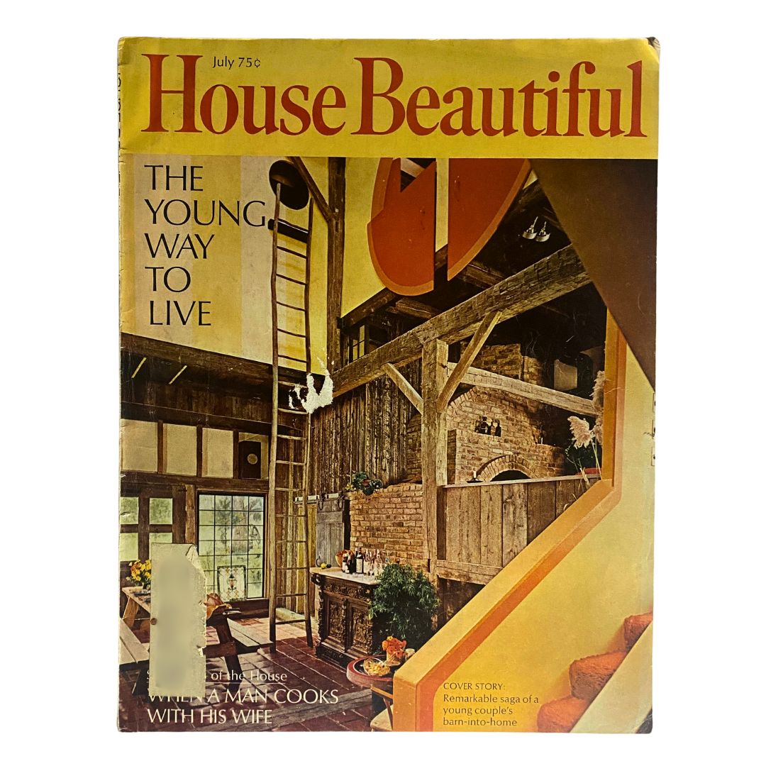 VTG House Beautiful Magazine July 1969 Mr. and Mrs. Alan Bomser's NY State Barn