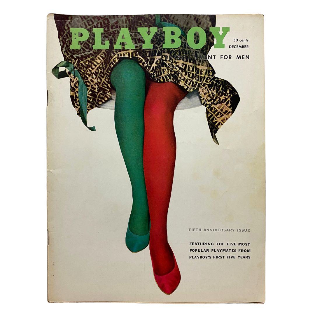 VTG Playboy Magazine December 1958 Joyce Nizzari w Centerfold No Label