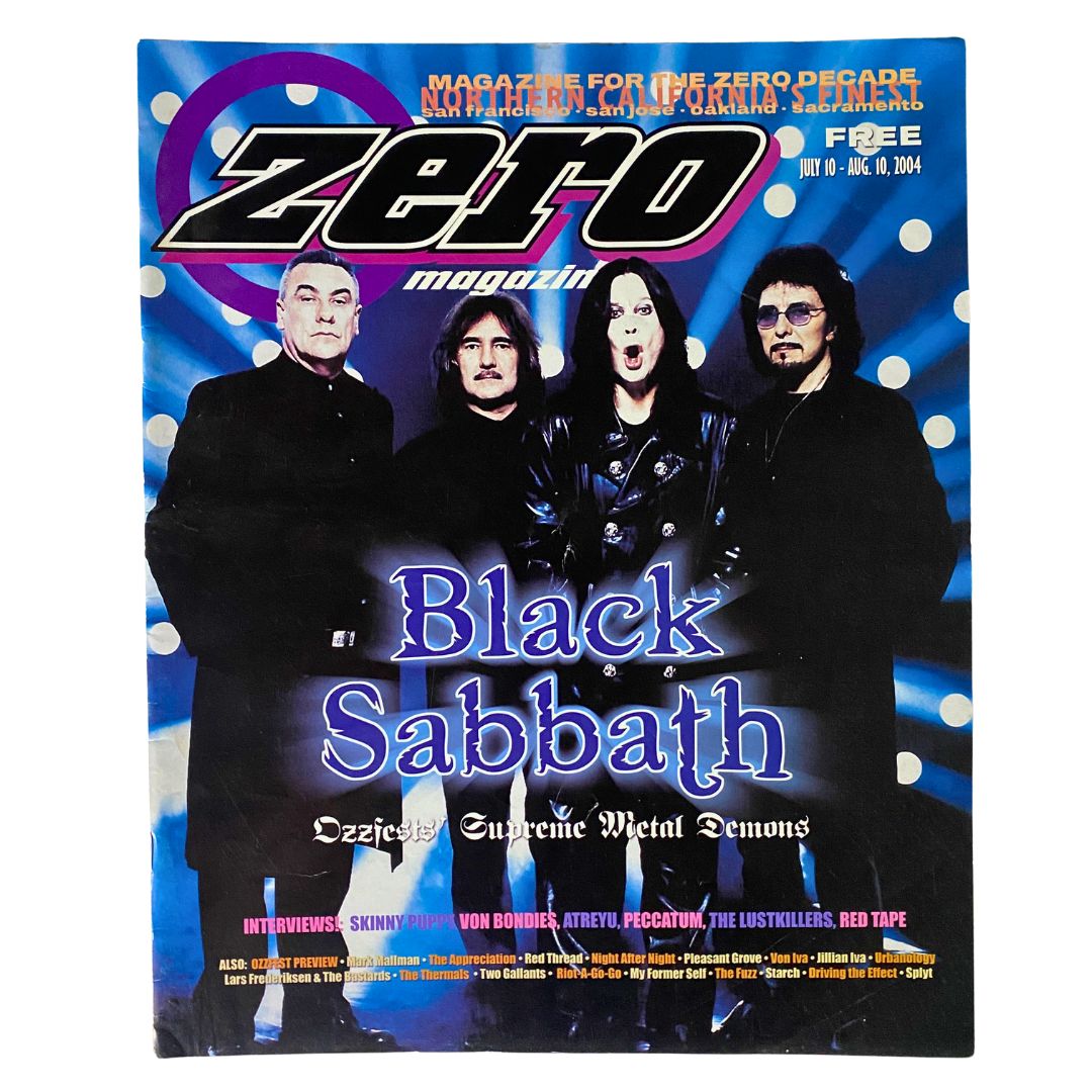 Zero Magazine July 10 2004 Black Sabbath Supreme Metal Demons No Label