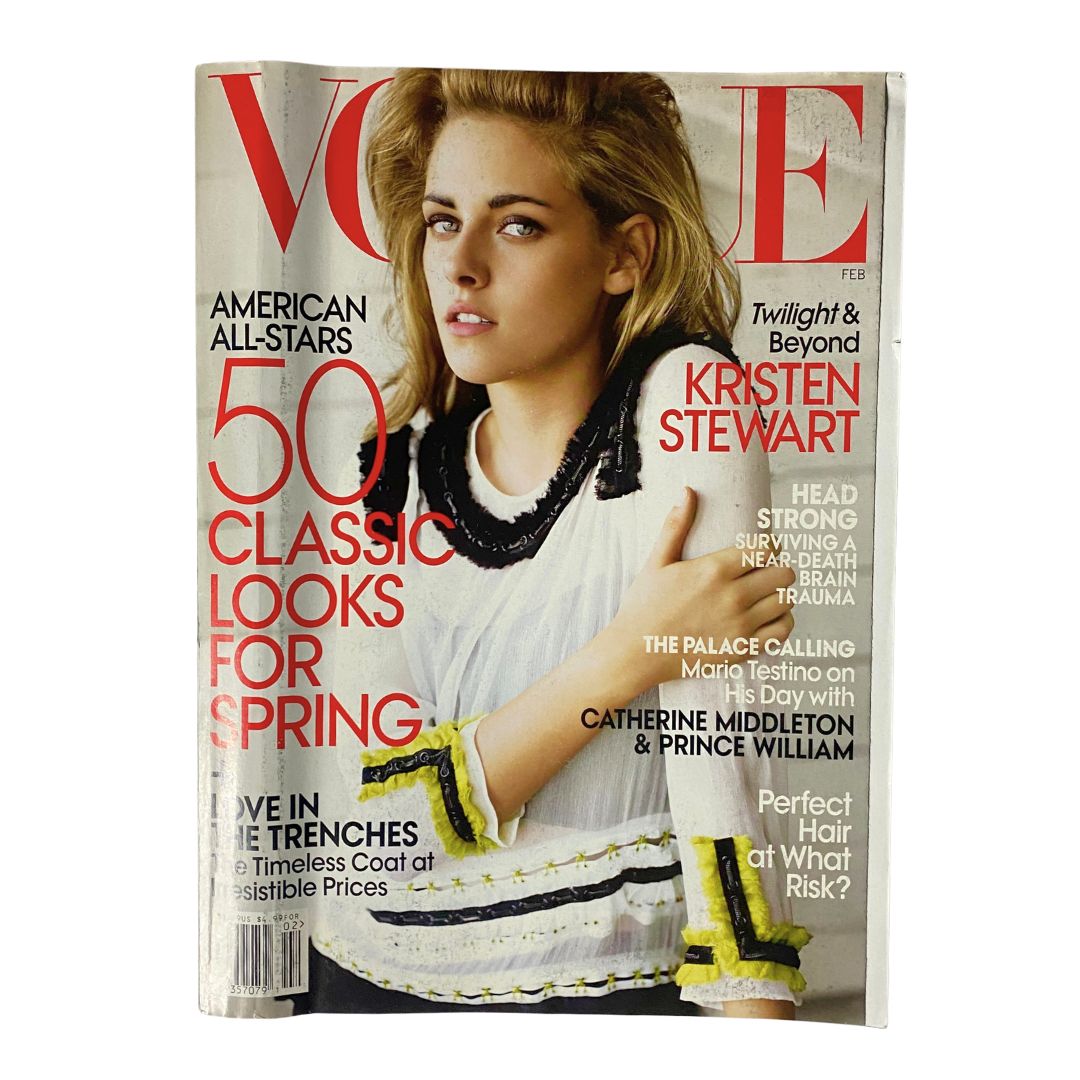 Vogue Magazine February 2011 Actress Kristen Stewart No Label