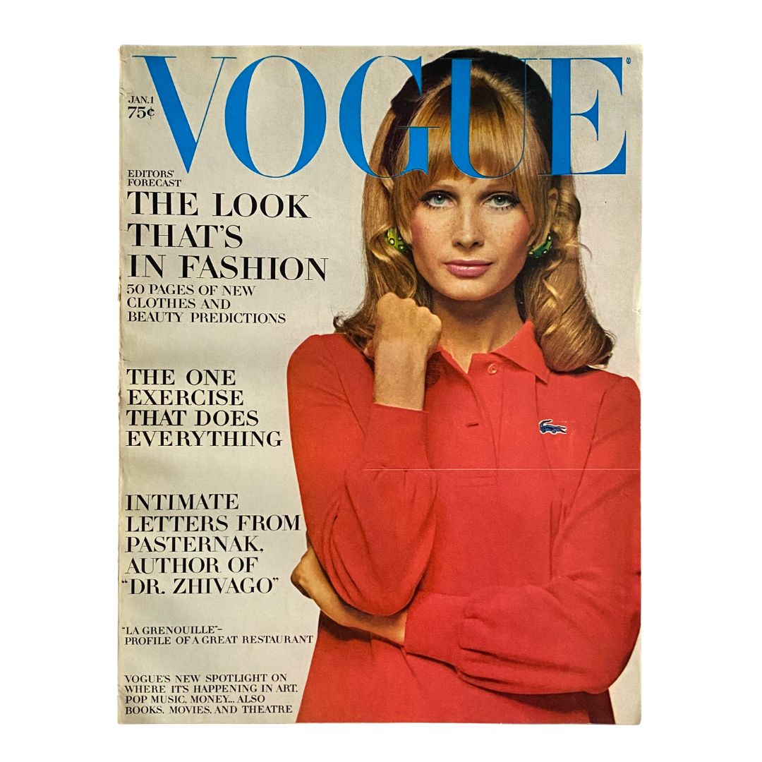 VTG Vogue Magazine January 1 1968 Sue Murray by Bert Stern No Label