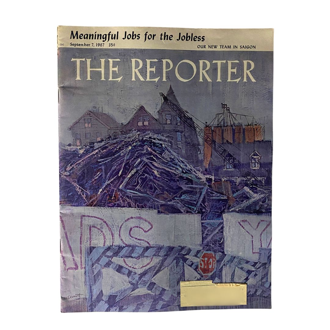 VTG The Reporter Magazine September 7 1967 Meaningful Jobs for the Jobless