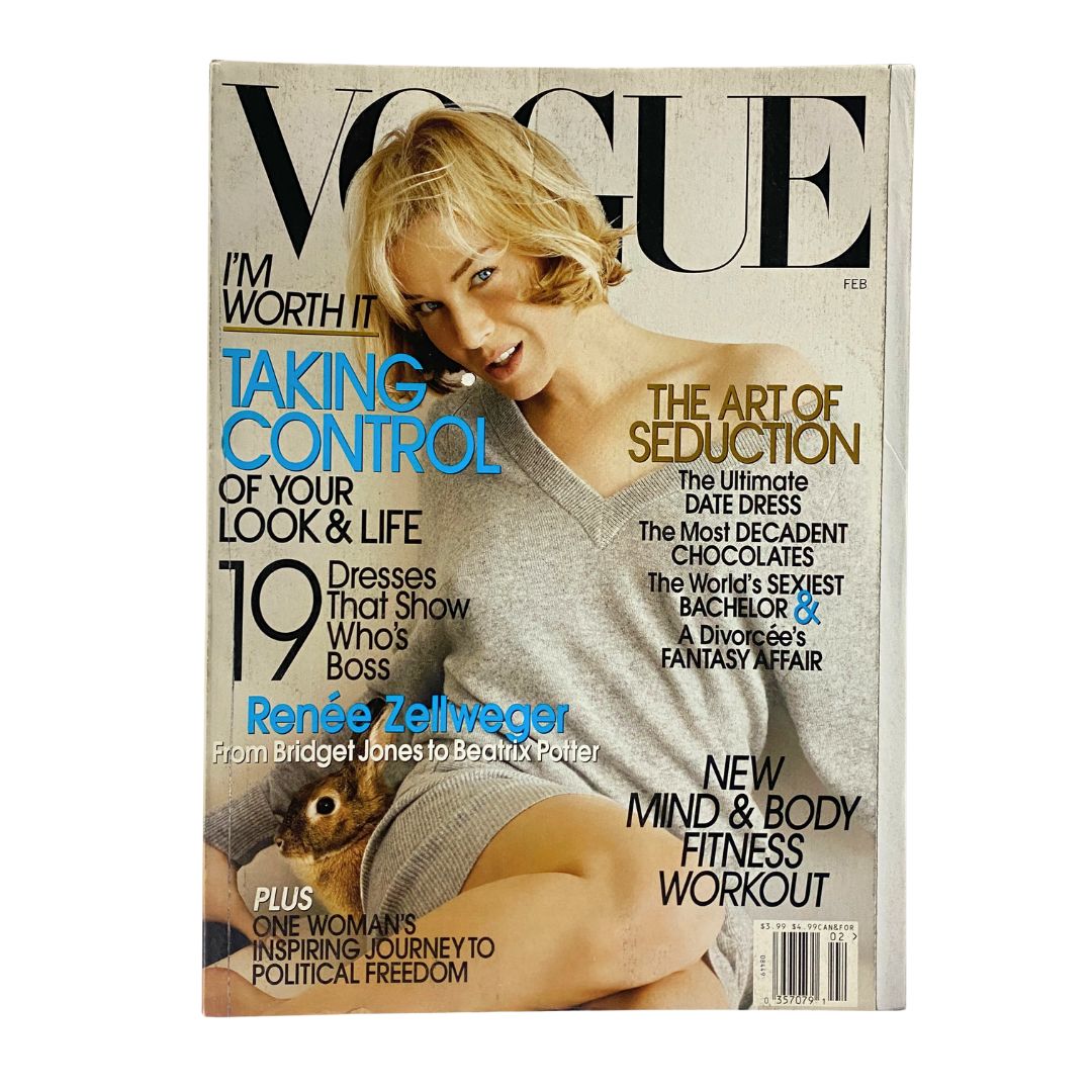 Vogue Magazine February 2007 Renée Zellweger by Mario Testino No Label