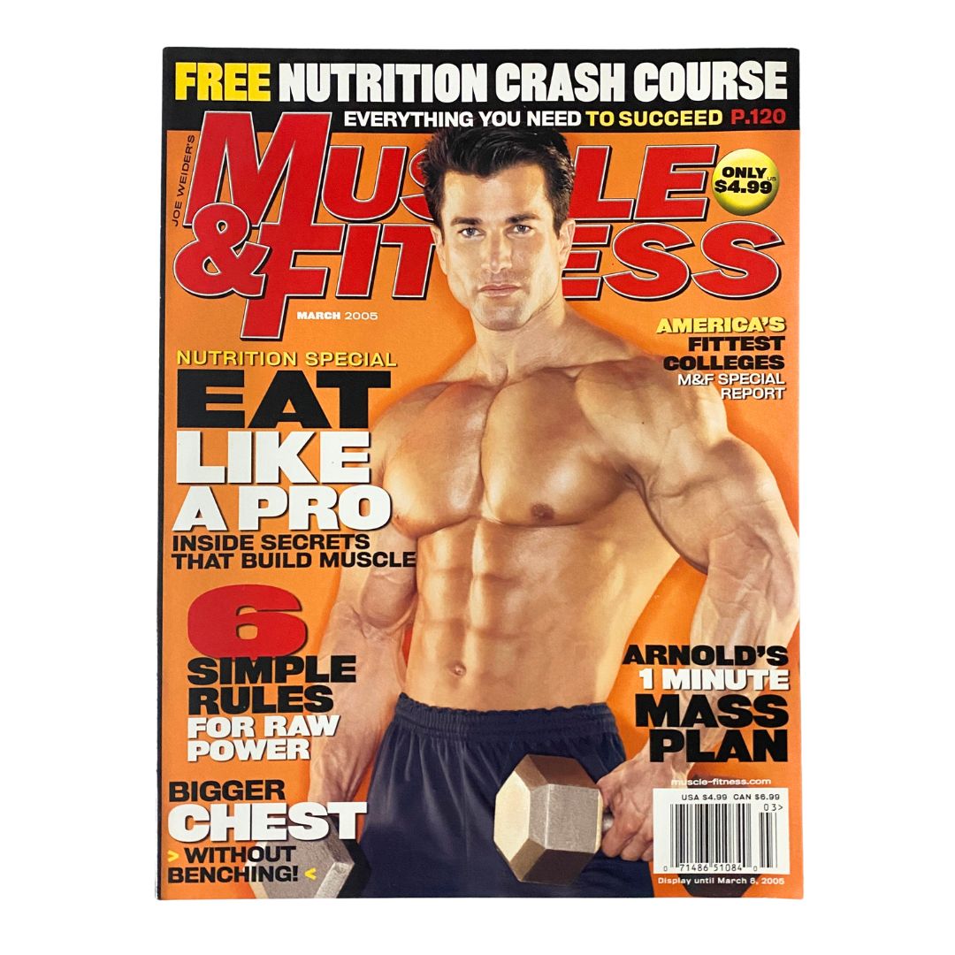 Muscle & Fitness Magazine March 2005 Sagi Kalev Cover No Label VG