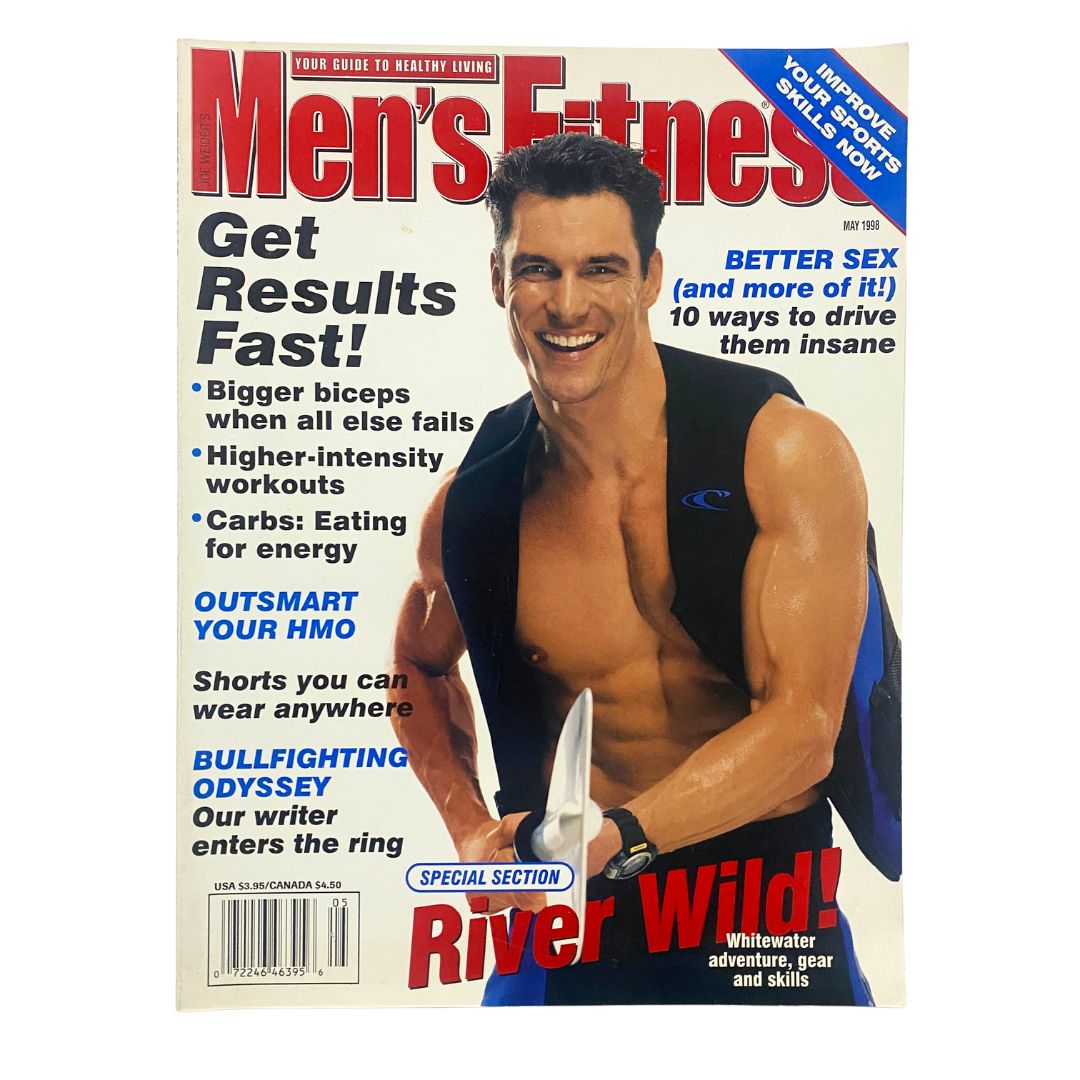 Men's Fitness Magazine May 1998 Tom Cortesi Cover for River Wild No Label