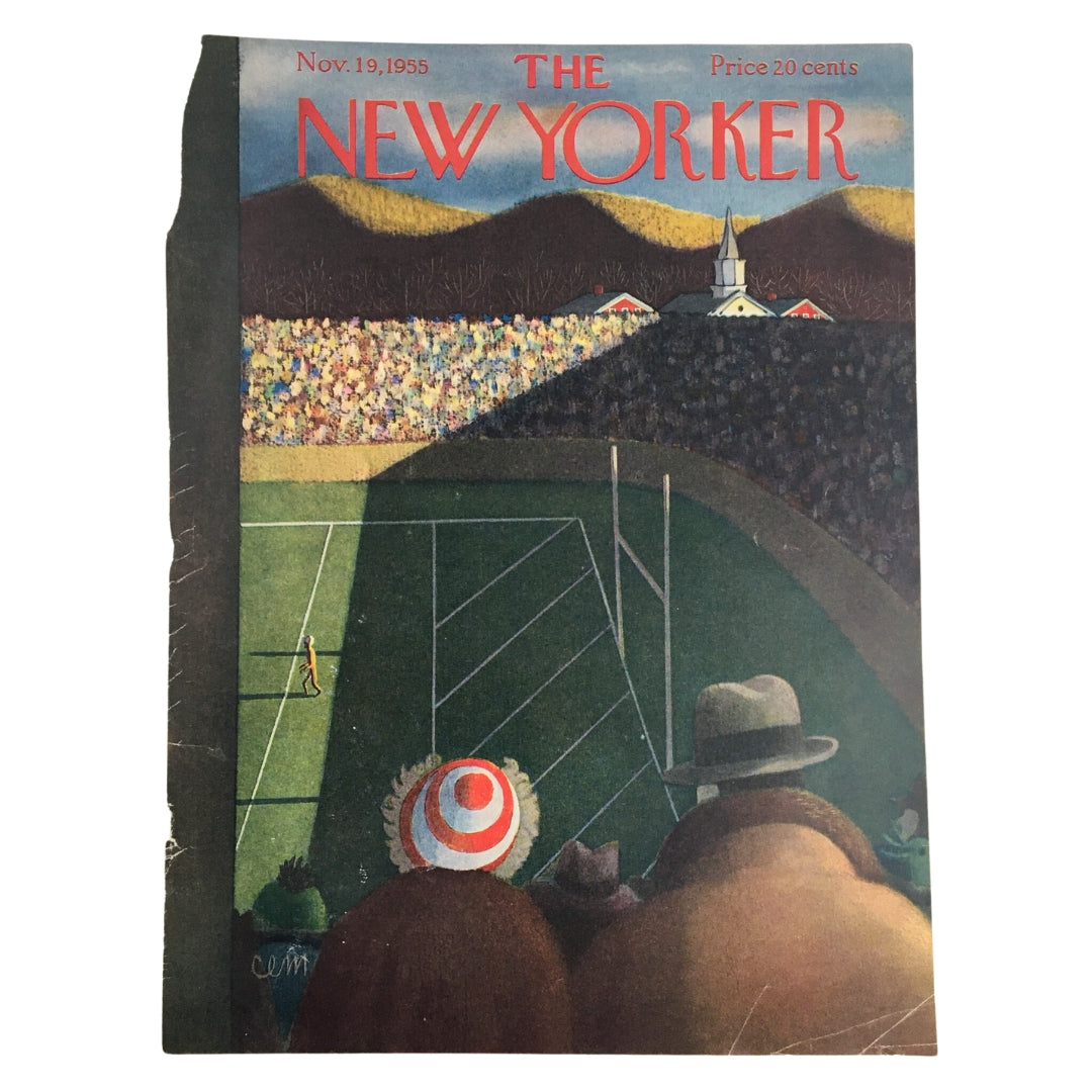 COVER ONLY The New Yorker November 19 1955 Full Cover Theme by Charles E. Martin