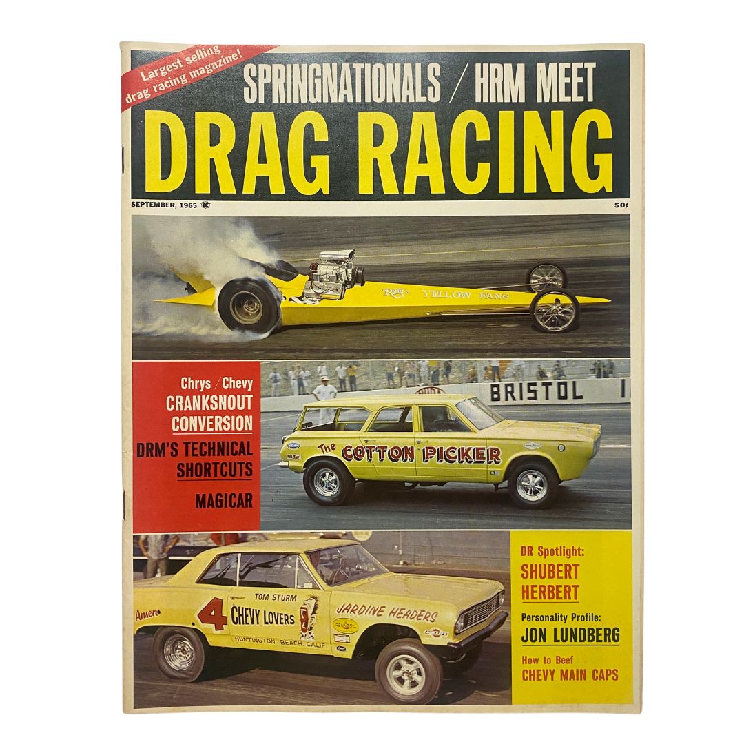 VTG Drag Racing Magazine September 1965 Chevy Cranksout Conversion No Label