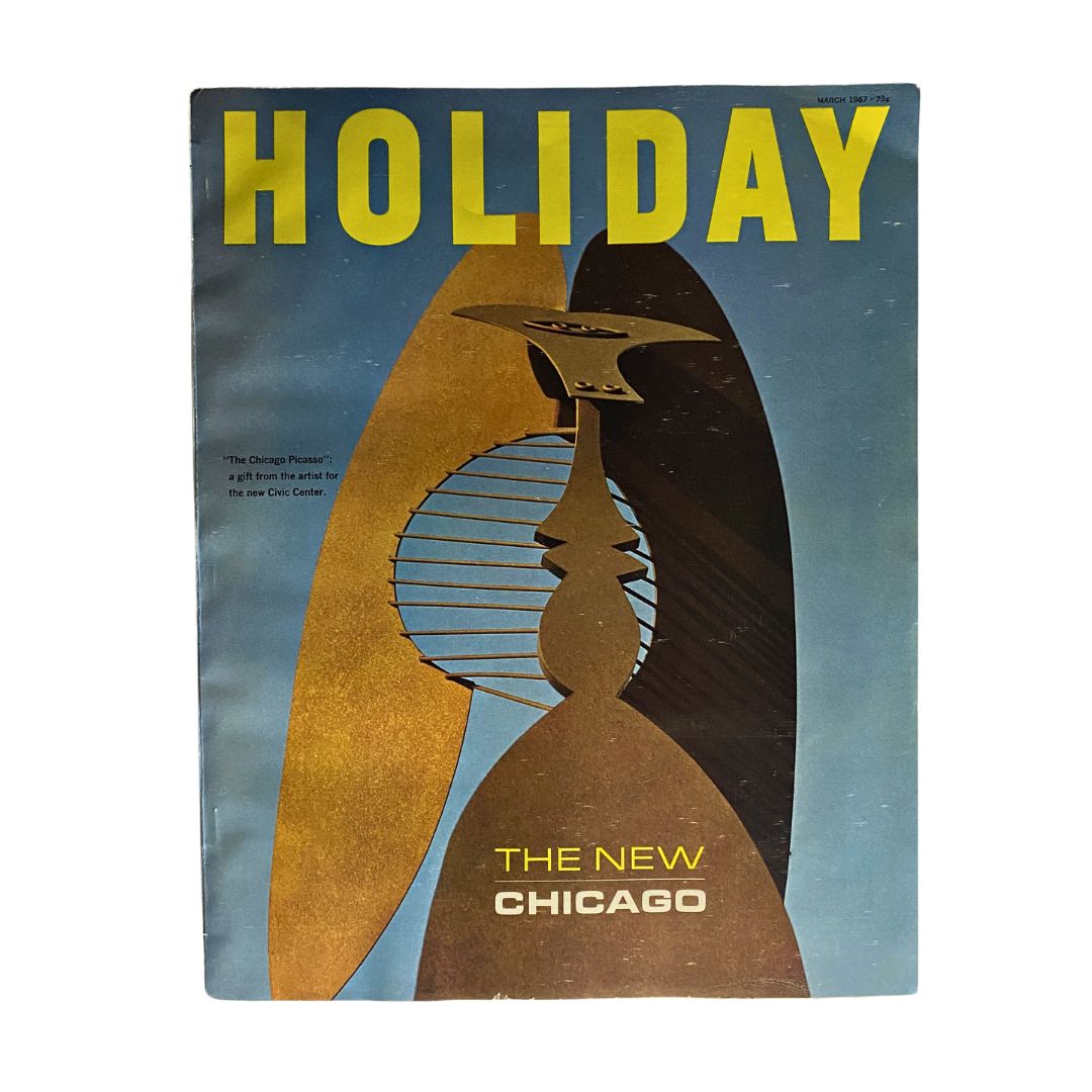 VTG Holiday Magazine March 1967 Picasso's Sculpture by Archie Lieberman