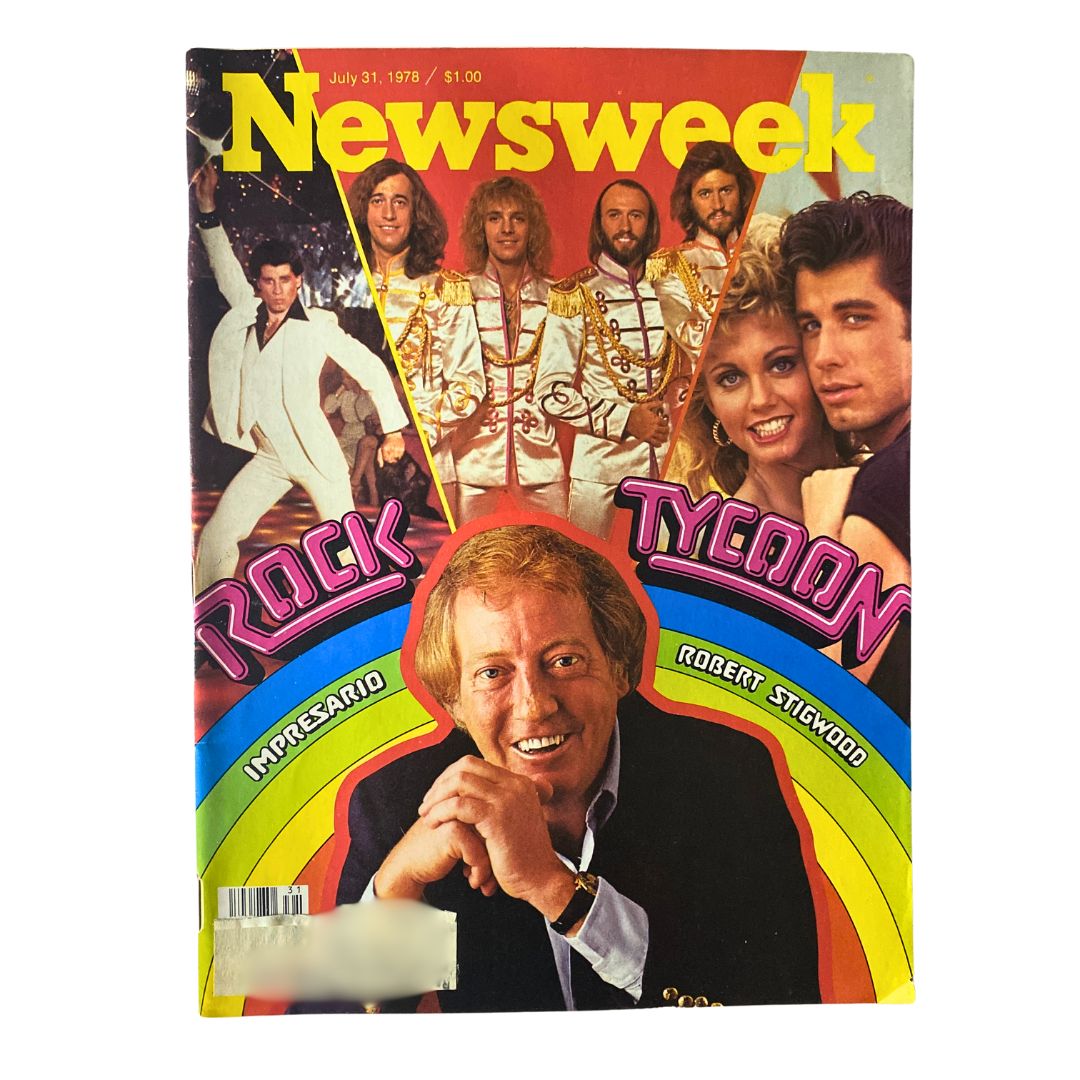 Newsweek Magazine July 31 1978 Robert Stigwood, John Travolta & The Bee Gees