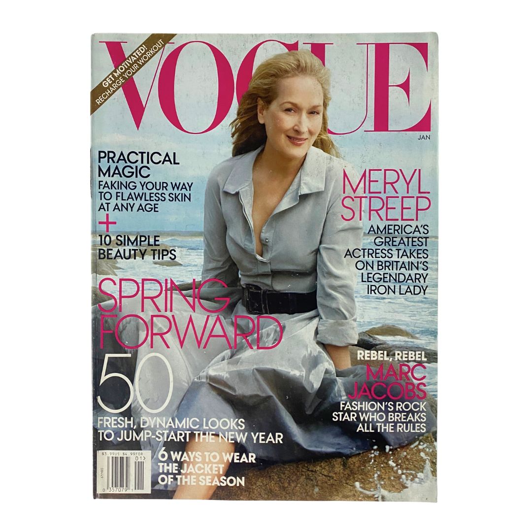 Vogue Magazine January 2012 Meryl Streep by Annie Leibovitz No Label VG