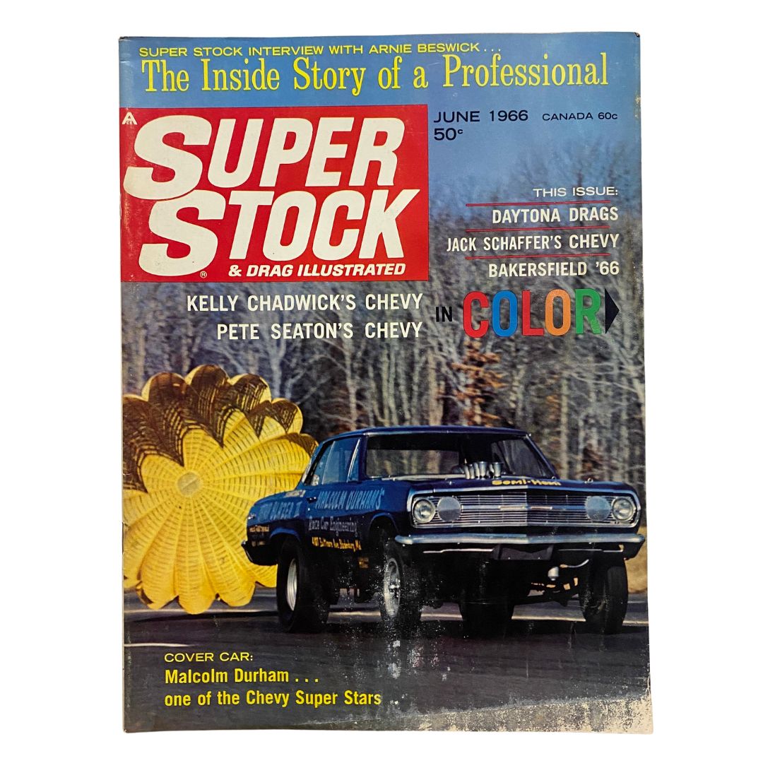 Super Stock & Drag Illustrated Magazine June 1966 Kelly Chadwick GD Interior