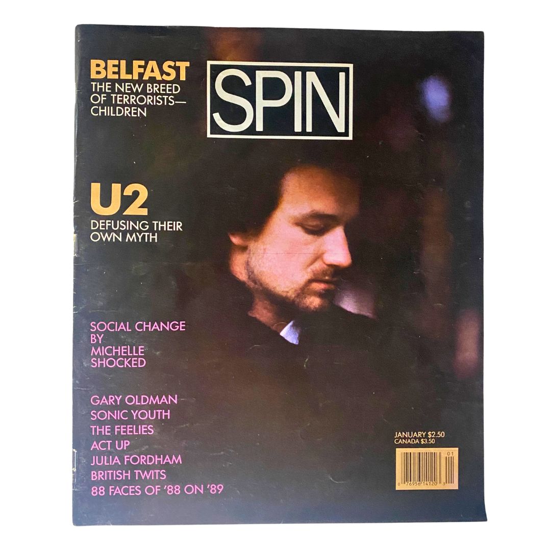 Spin Magazine January 1989 Vol 4 No. 10 U2 Defusing Their Own Myth No Label