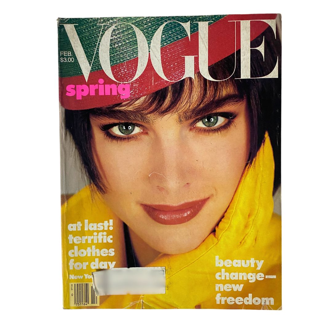 VTG Vogue Magazine February 1986 Brooke Shields by Richard Avedon