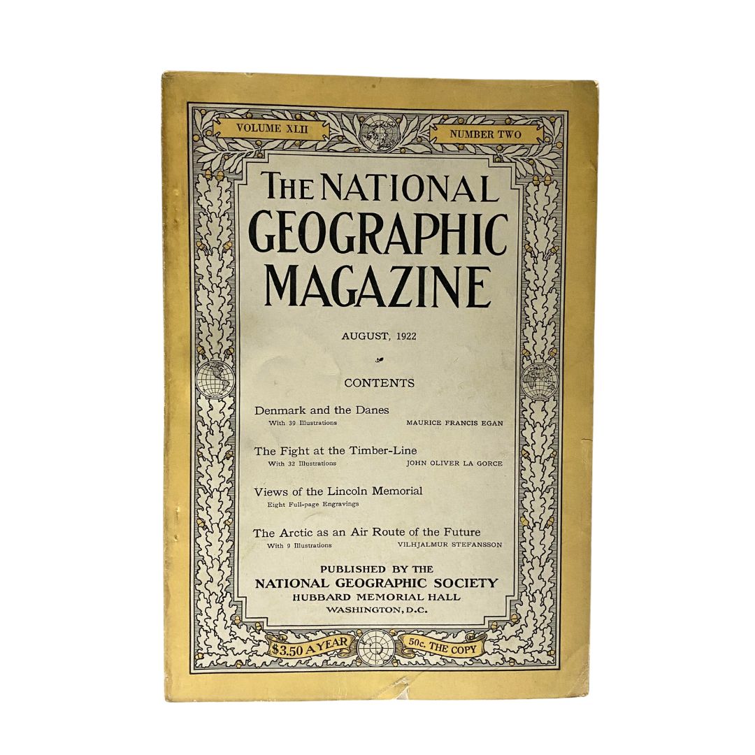 National Geographic Magazine August 1922 Denmark and the Danes No Label