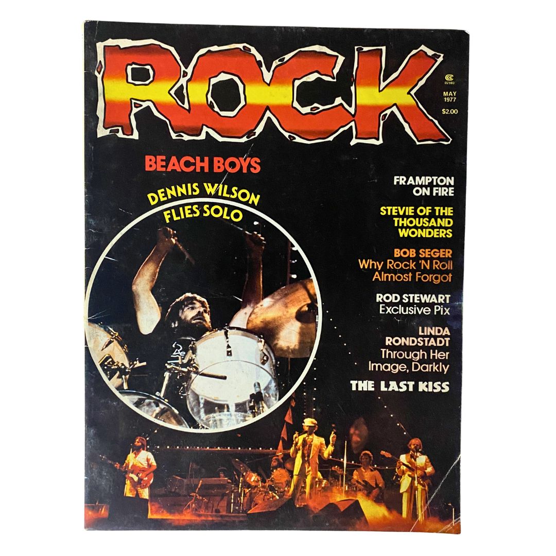 VTG Rock Magazine May 1977 Vol 2 No. 3 Dennis Wilson Flies Solo No Label