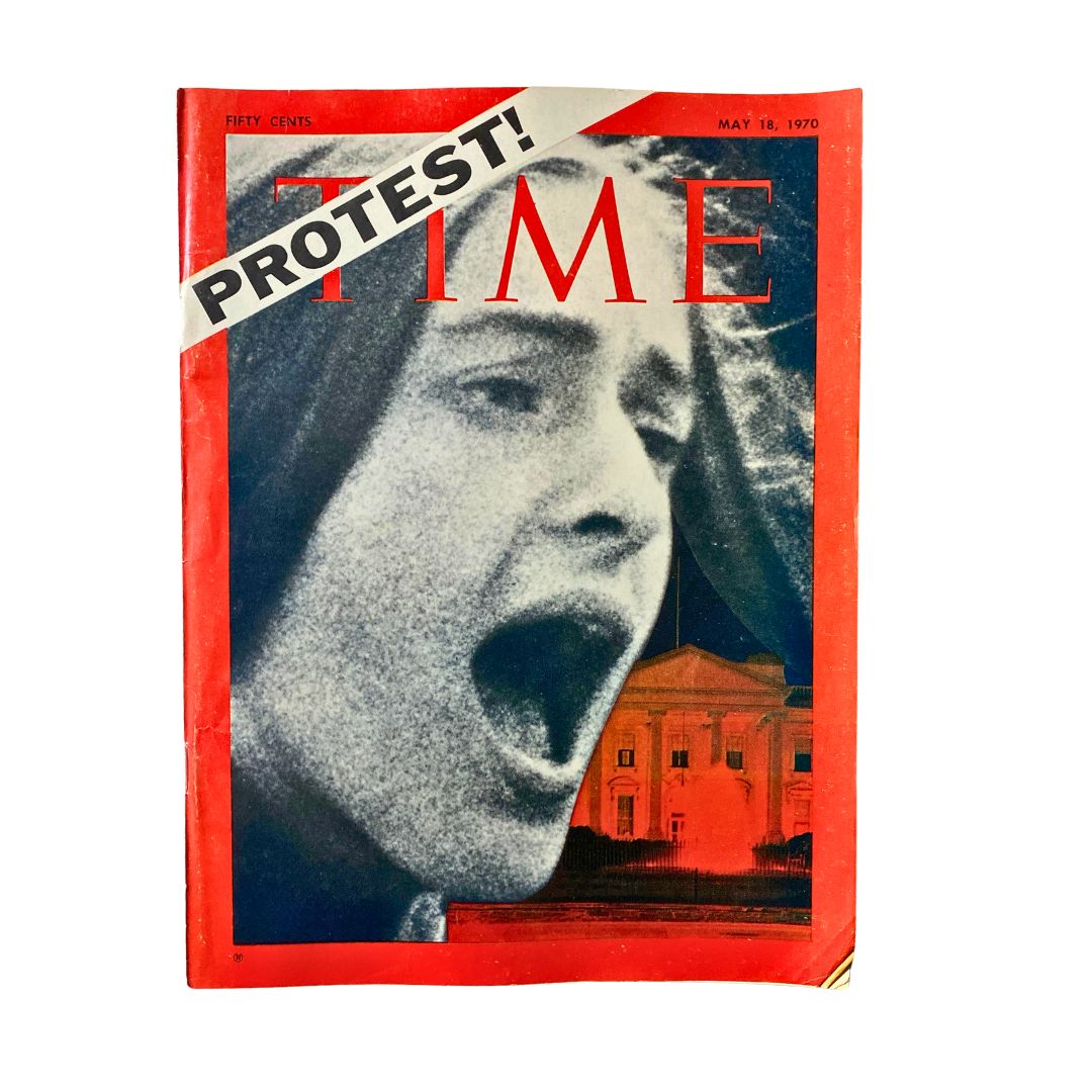 VTG Time Magazine May 18 1970 U.S. Student Protest! No Label