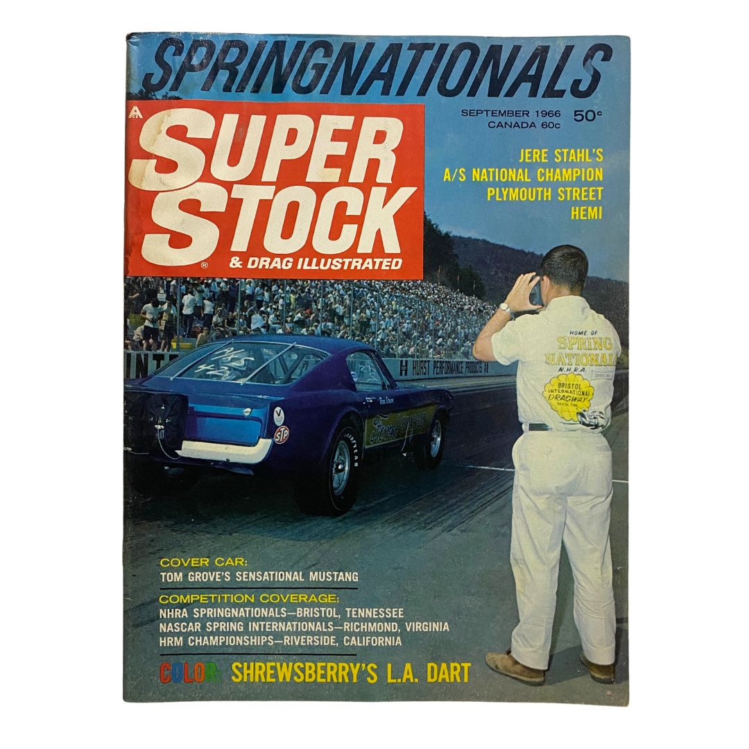 Super Stock & Drag Illustrated Magazine September 1966 Tom's Mustang GD Interior