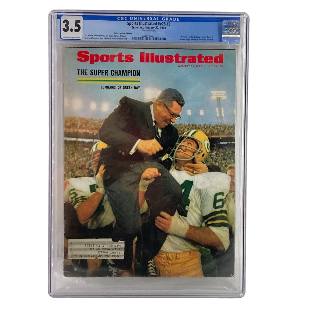 VTG Sports Illustrated Magazine January 22 1968 Lombardi of Green Bay Graded 3.5