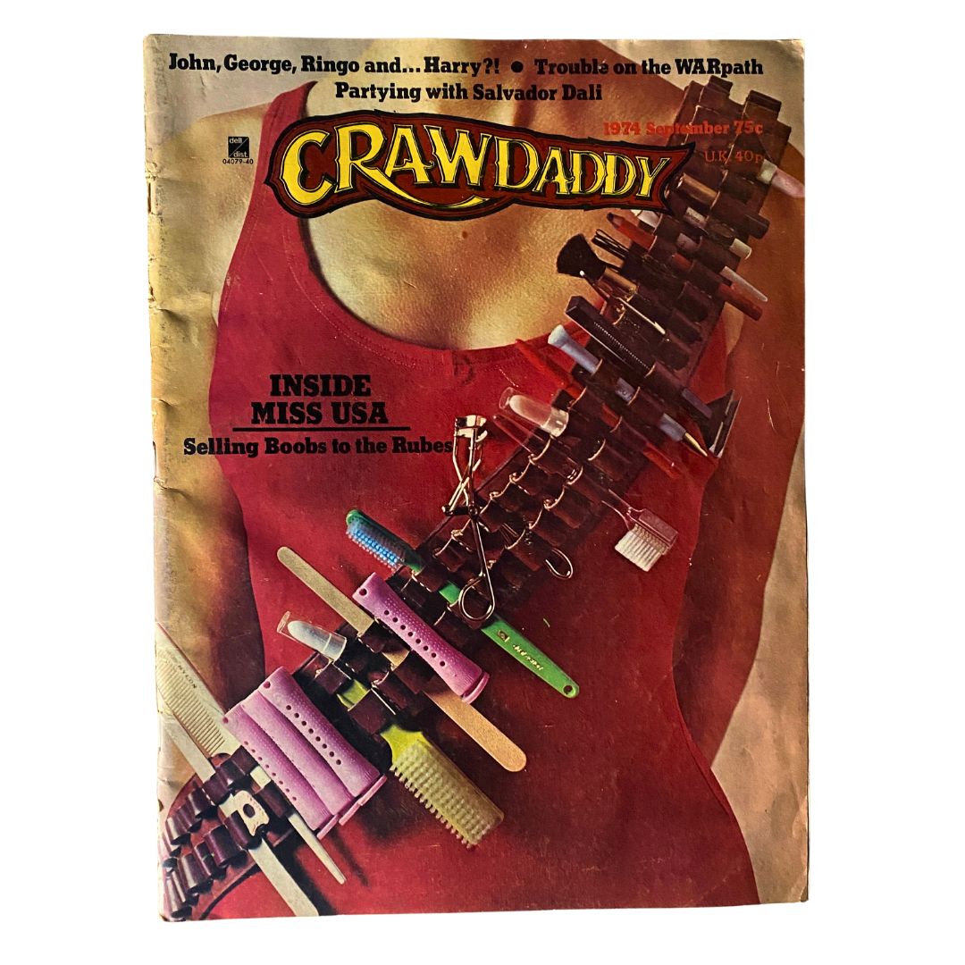 VTG Crawdaddy Magazine September 1974 Inside Miss USA No Label