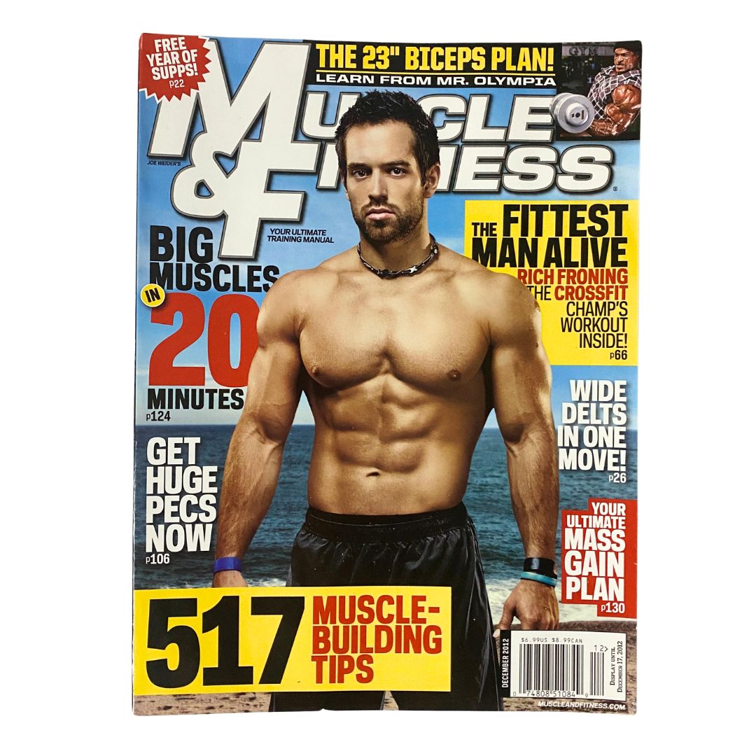 Muscle & Fitness Magazine December 2012 Rich Froning Jr. Cover No Label