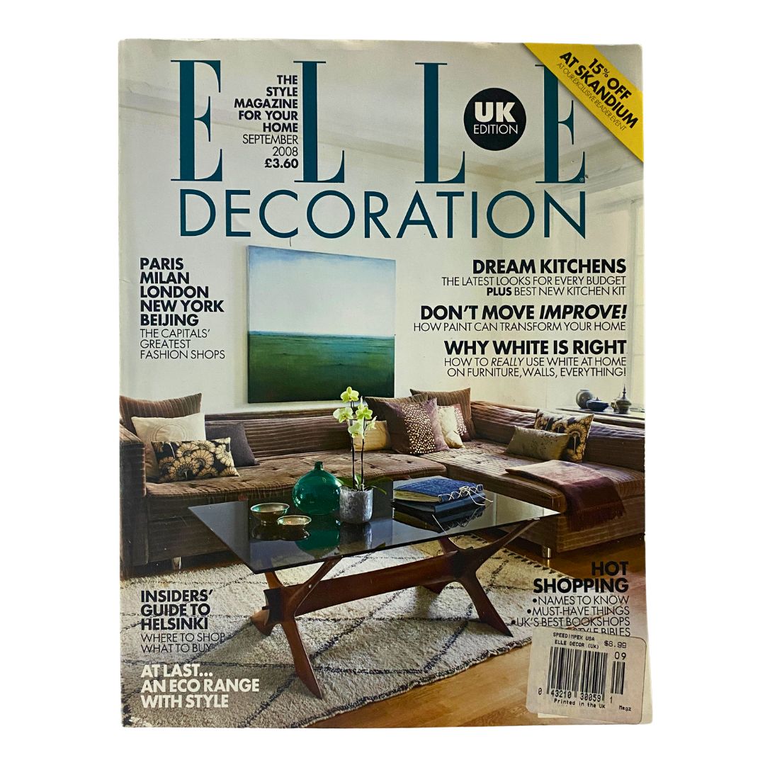 Elle Decoration UK Edition Magazine September 2008 Dream Kitchens No Label VG