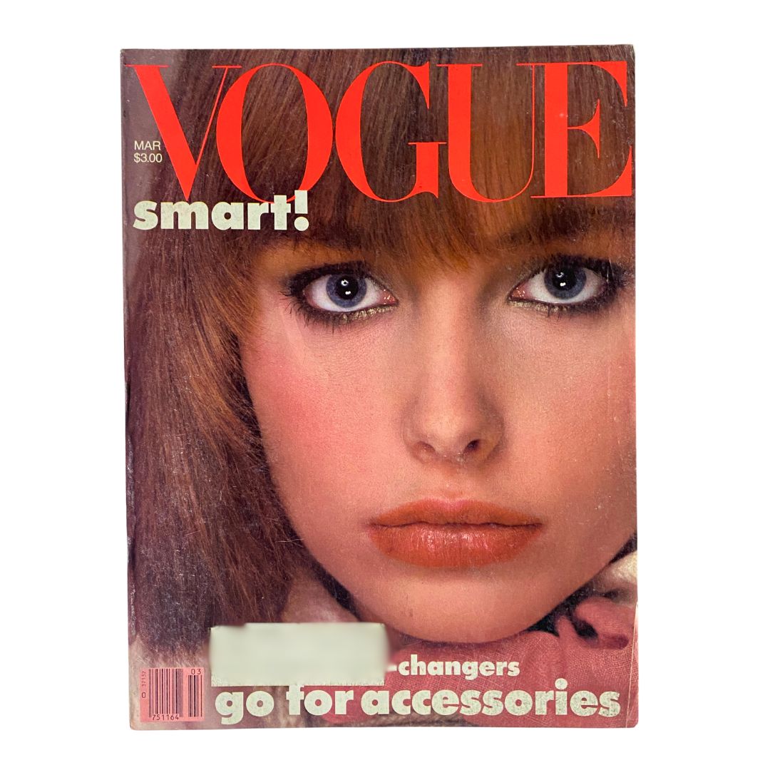 VTG Vogue Magazine March 1983 Lauren Helm by Richard Avedon