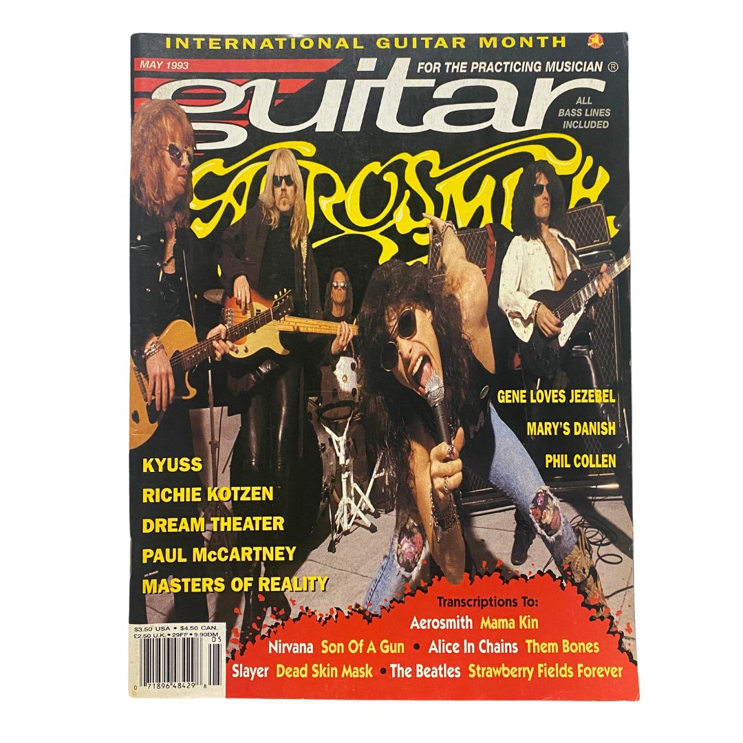 Guitar for the Practicing Musician Magazine May 1993 Aerosmith w Poster