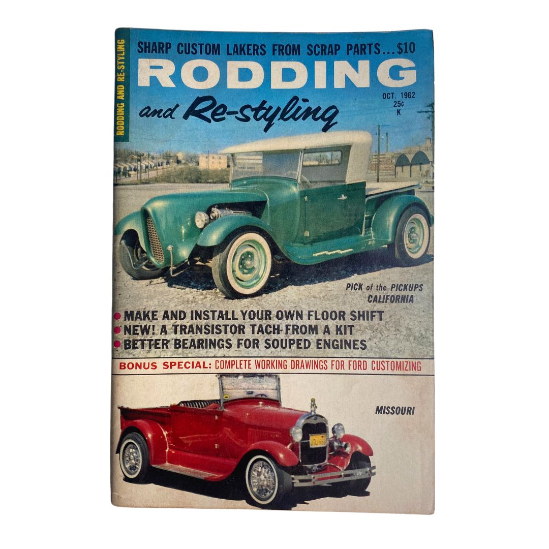 VTG Rodding & Re-Styling Magazine October 1962 The Pickups California No Label