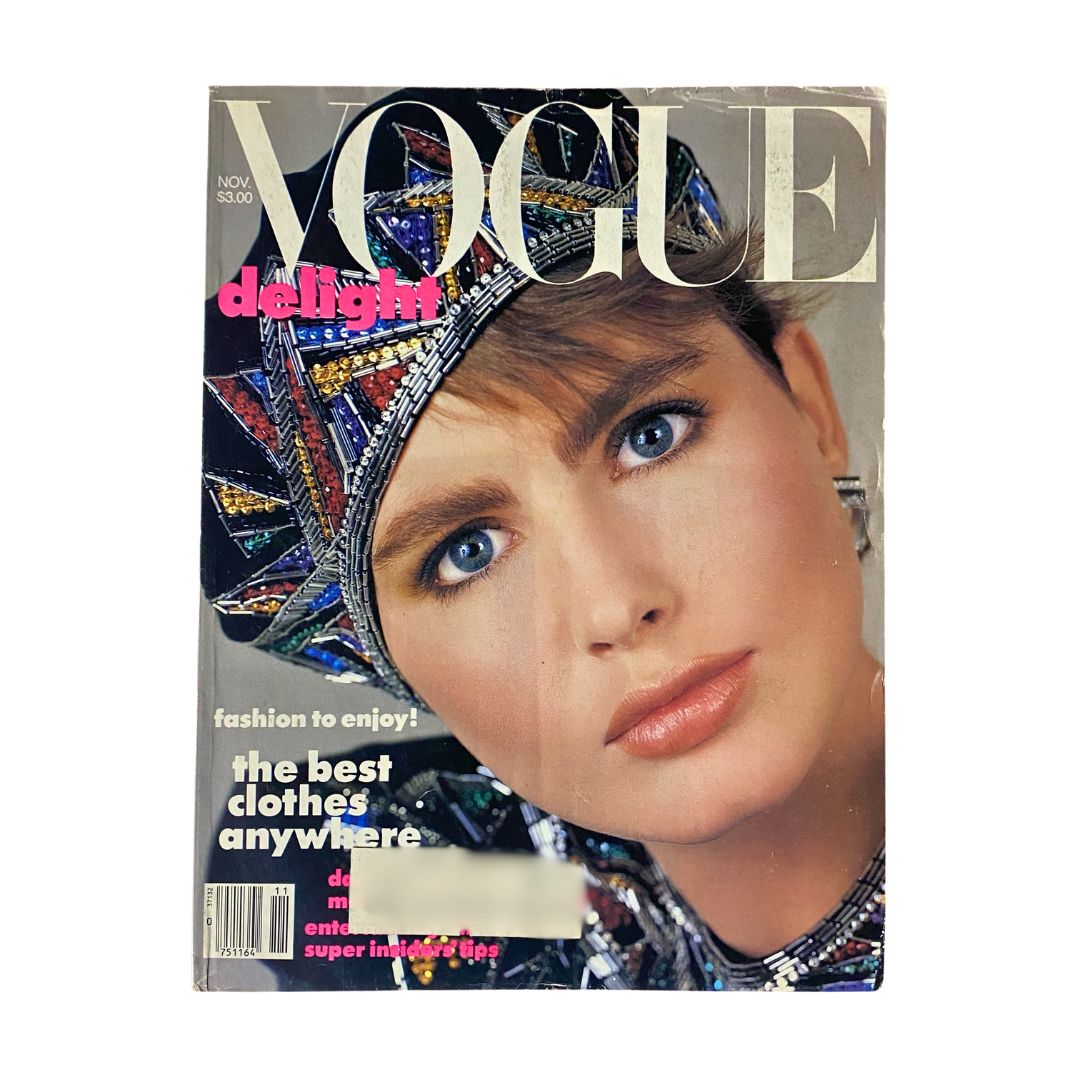 VTG Vogue Magazine November 1984 Alexa Singer by Richard Avedon