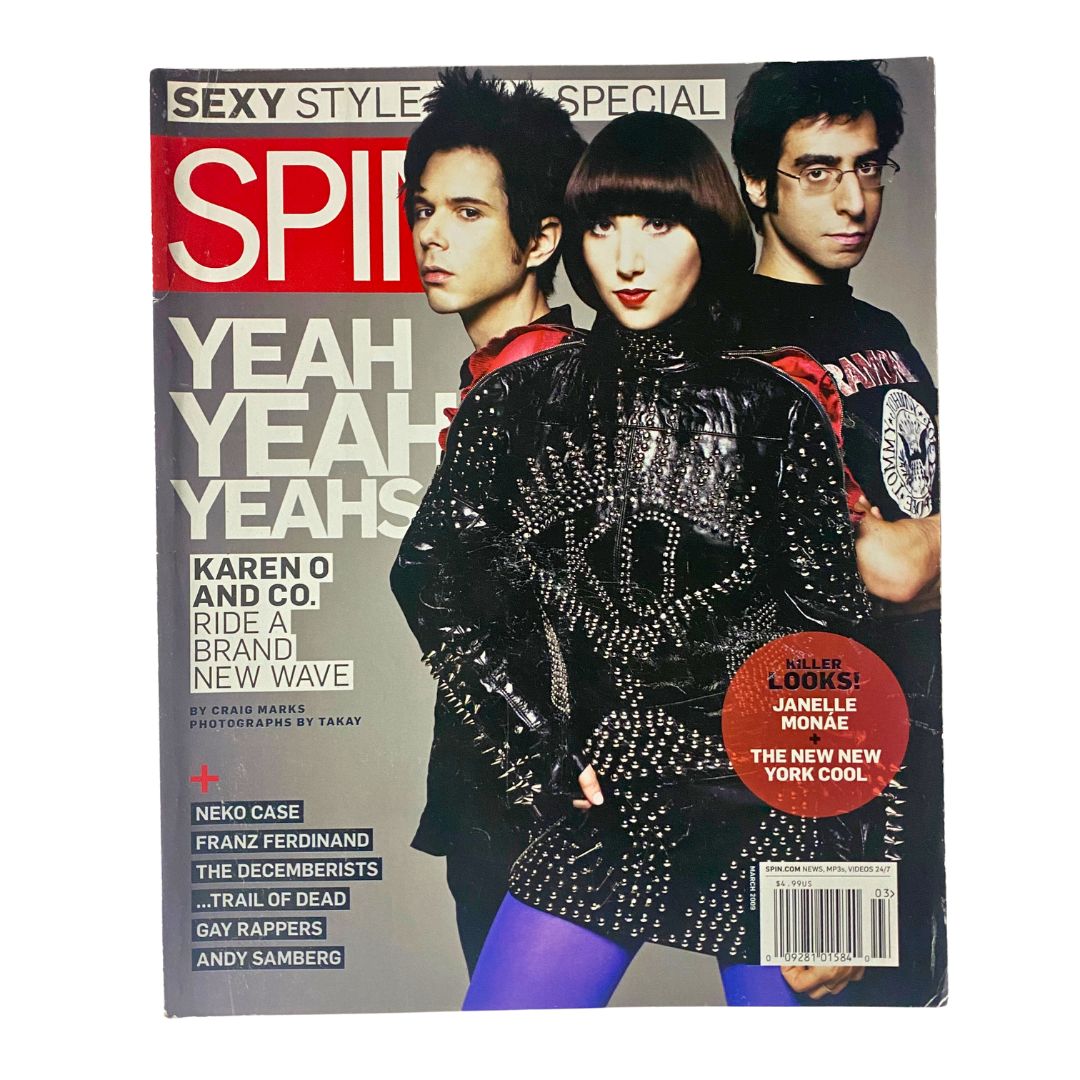 Spin Magazine March 2009 Yeah Yeah Yeahs Cover No Label