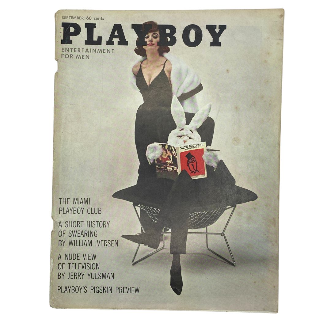 VTG Playboy Magazine September 1961 Playmate Christa Speck w Centerfold No Label